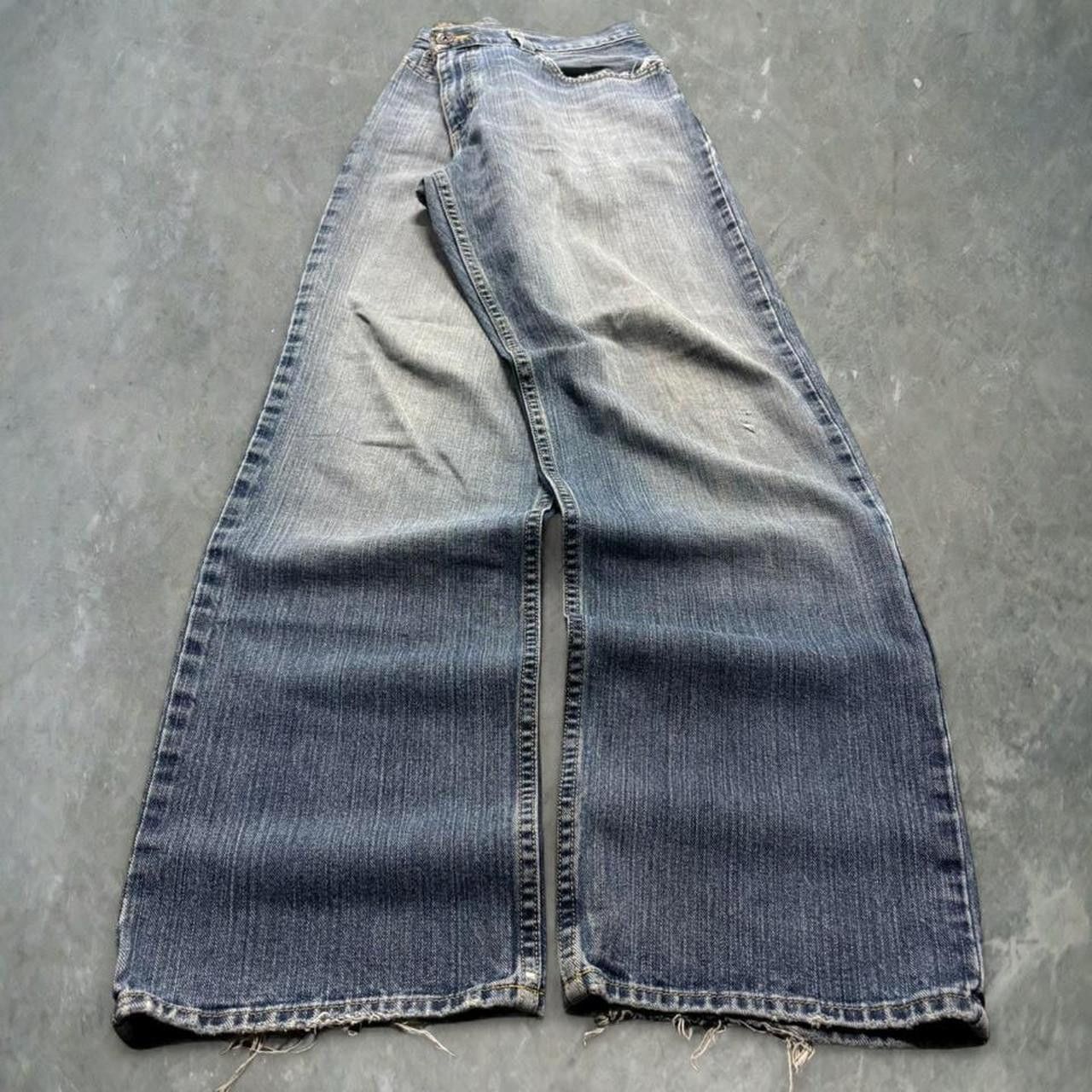 Vintage Crazy Vintage Y2K/2000s Baggy Skater Style Streetwear Y2K Style Medium Wash Denim Jeans! Size US 34 / EU 50 - 3 Thumbnail
