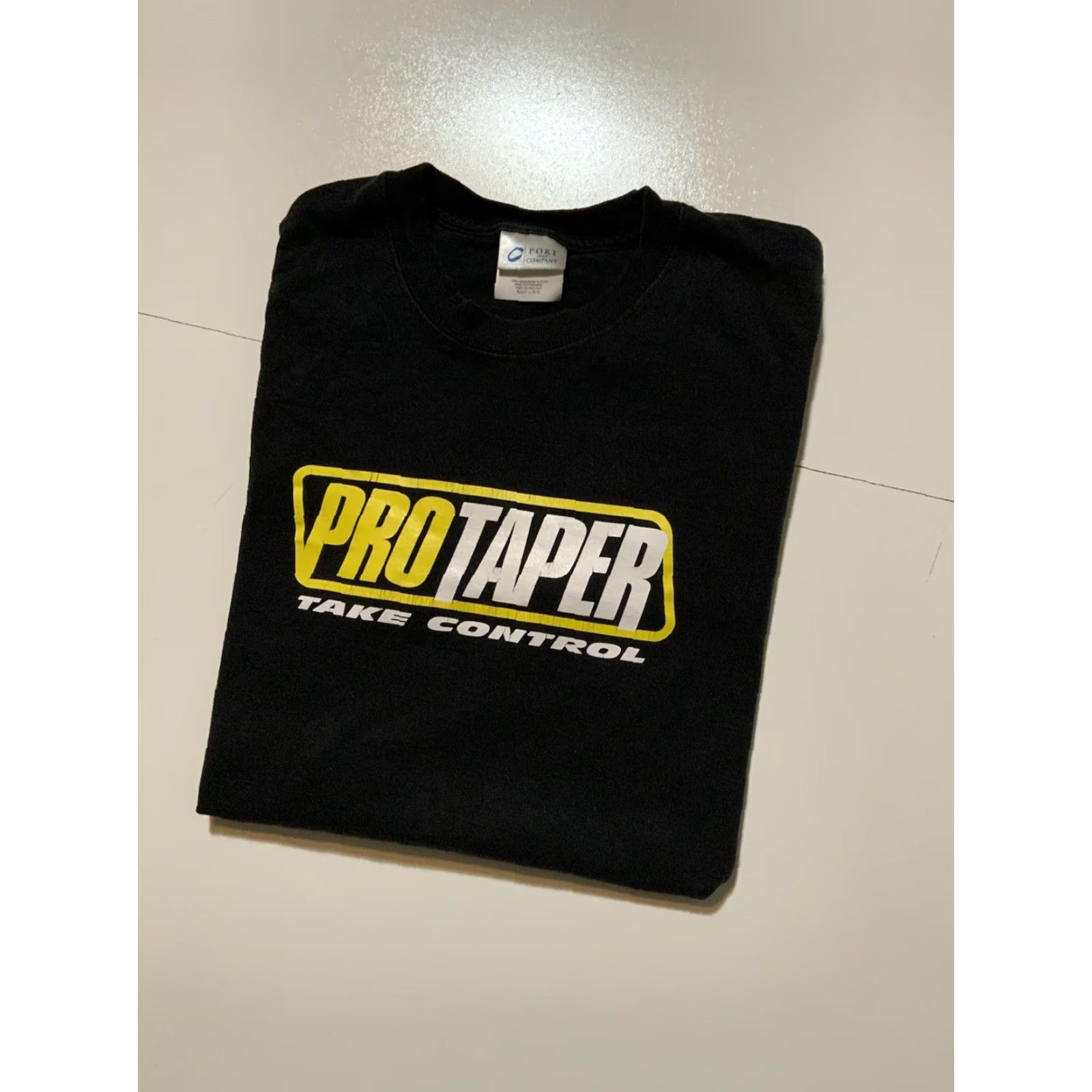 Port & Company VINTAGE ProTaper Take Control Handlebars Grips Motorcycle S/S T-Shirt Sz. L Mens Black 44 Chest 28 Length Size US L / EU 52-54 / 3 - 2 Thumbnail