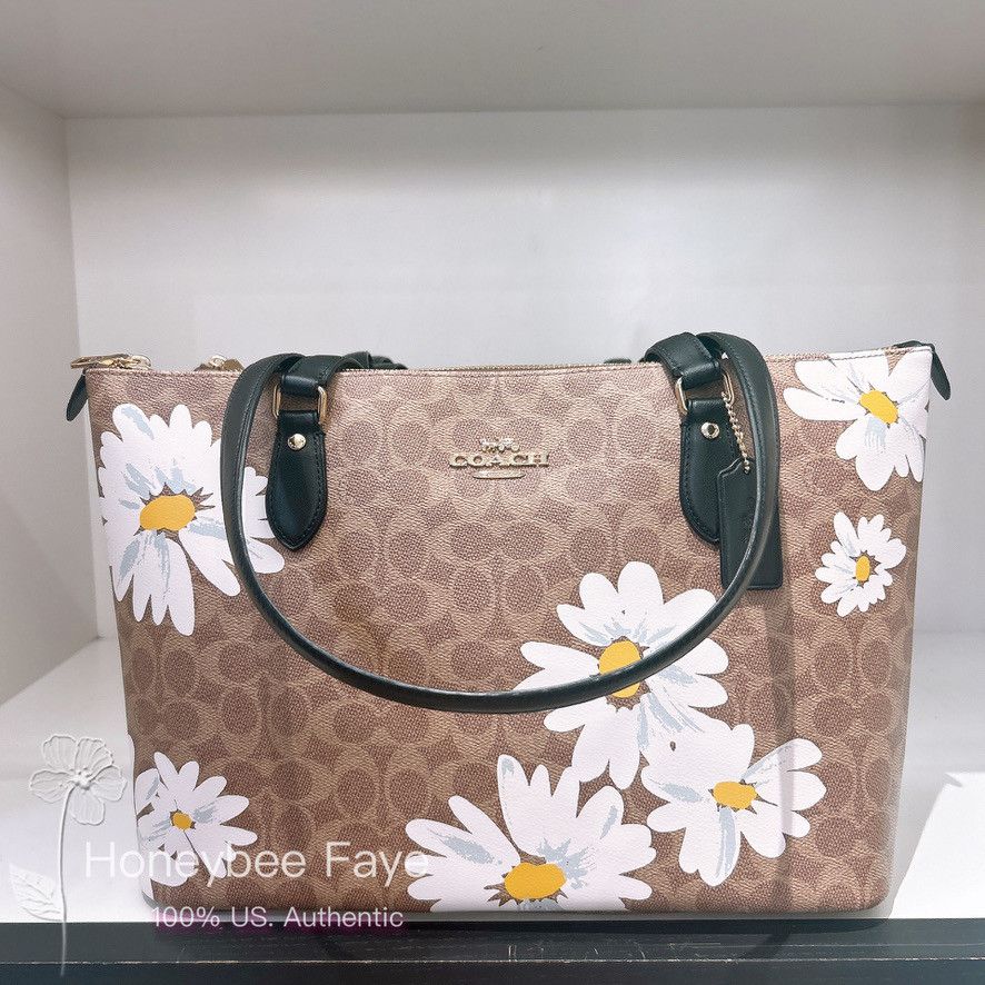 Coach Gallery Tote Bag In Signature Canvas With Floral Print CZ589 Grailed