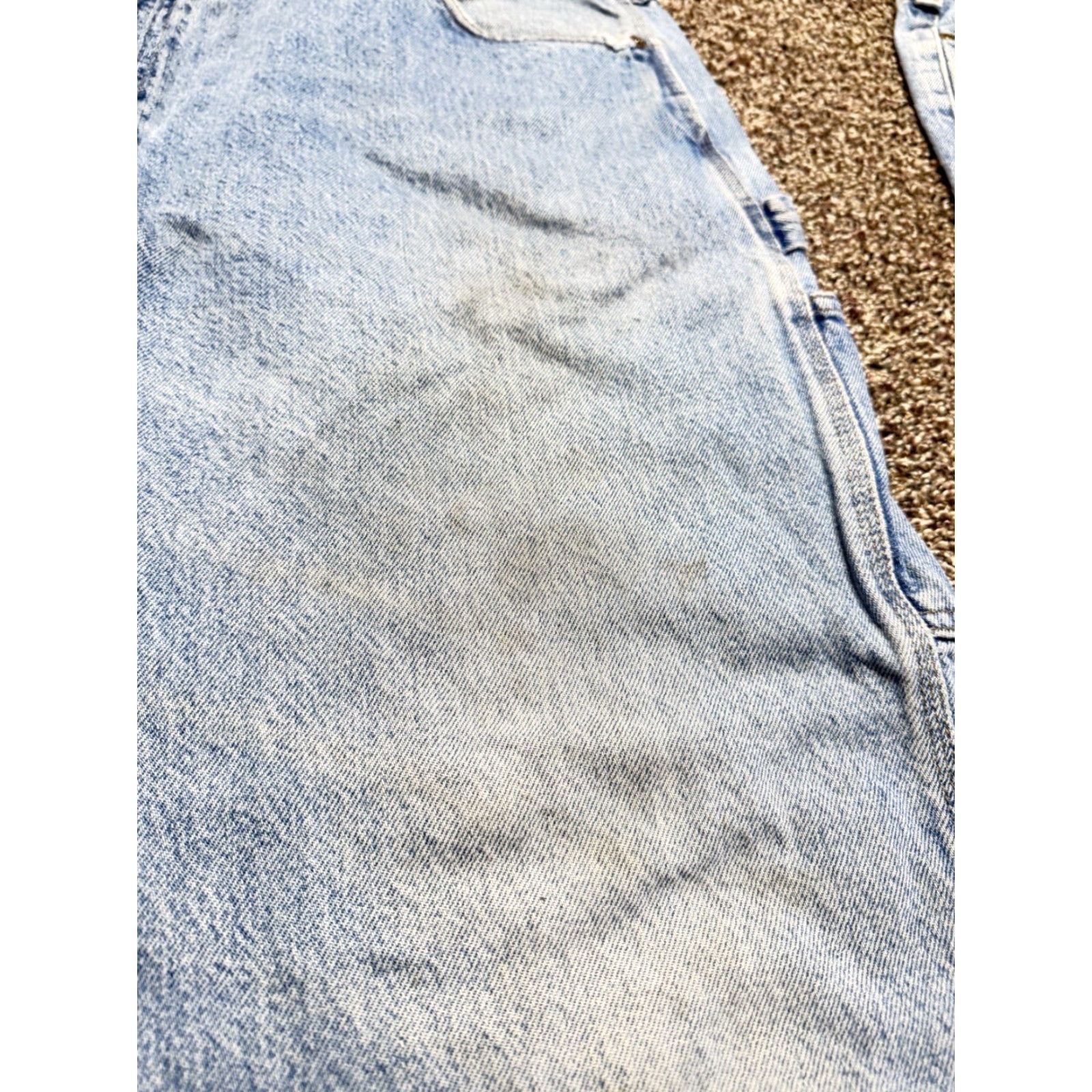 Carhartt Carhartt B460 Jeans Men Blue Denim 46x30 5-Pocket Relaxed Straight 46 30in Distressed Flaw Lot of 2 - Vintage: No Size US 30 / EU 46 - 5 Thumbnail