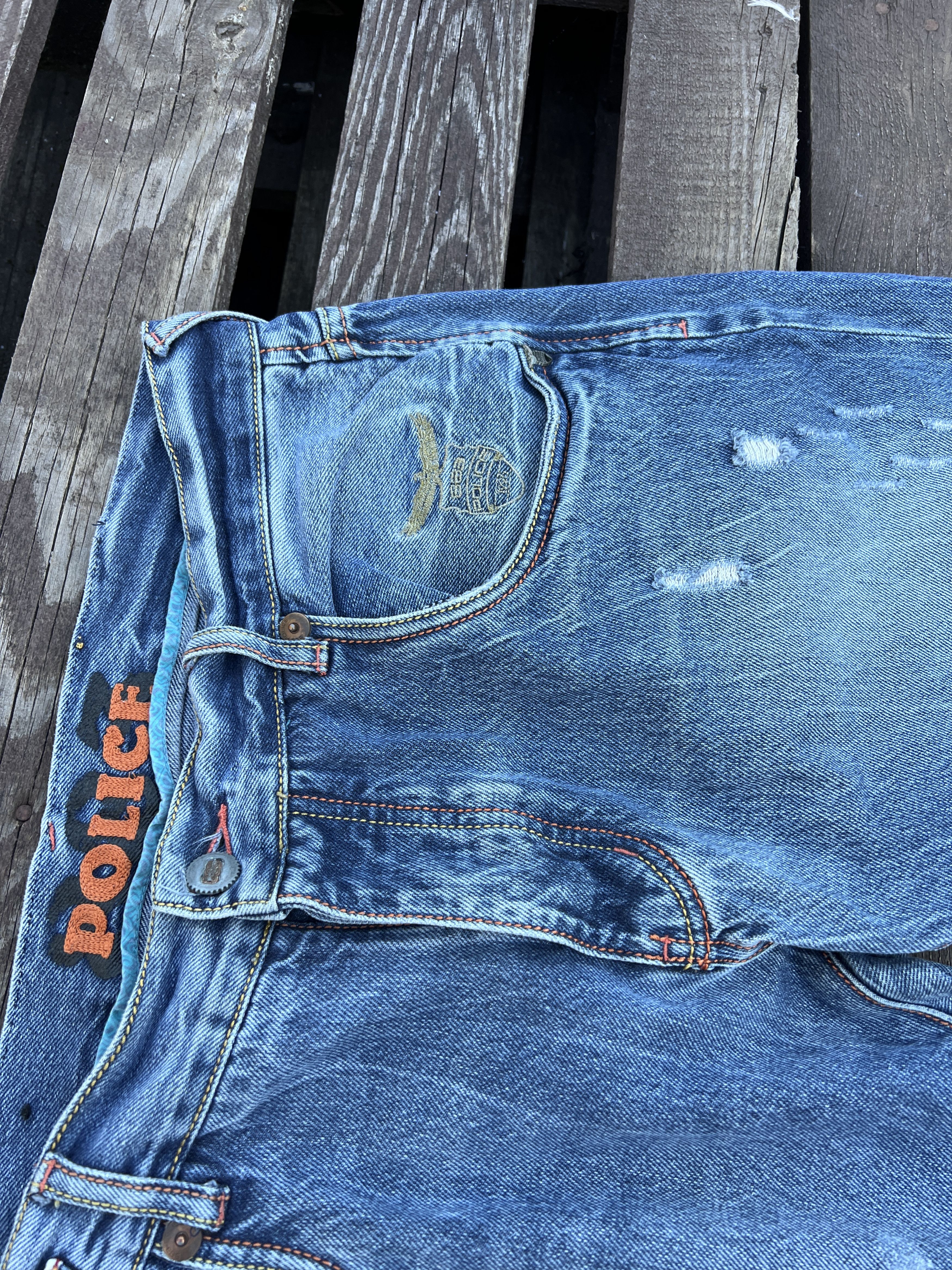 Vintage Vintage Y2K 883 Police Avant Garde Distressed Denim Jeans Size US 34 / EU 50 - 17 Thumbnail