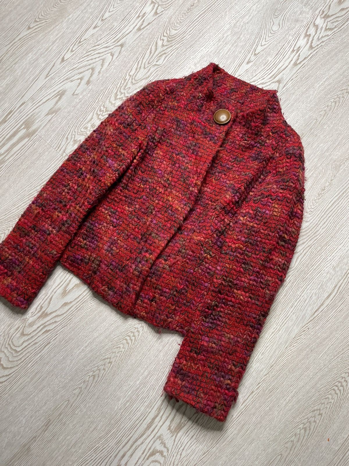 Adolfo Dominguez Adolfo Dominguez Wool Knit blazer size 40 Size S / US 4 / IT 40 - 3 Thumbnail