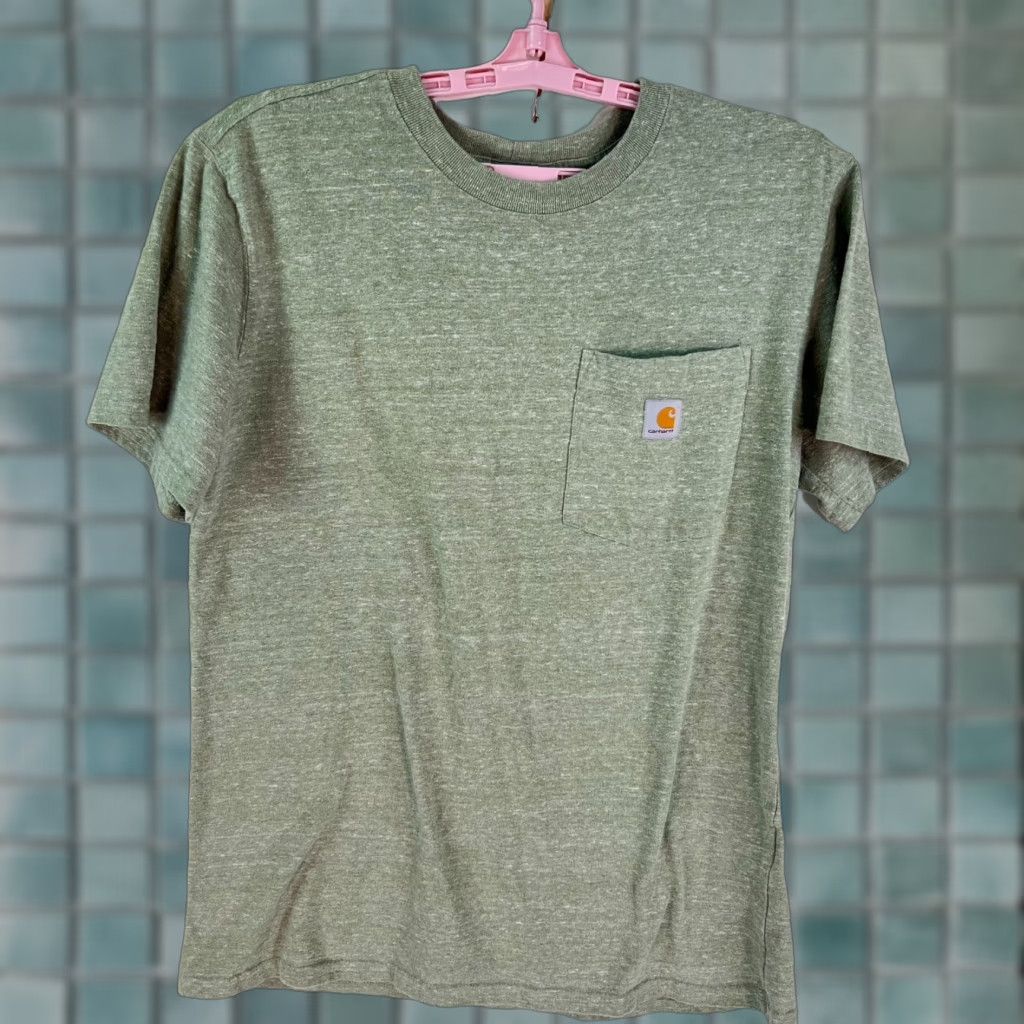 Carhartt Carhartt Pocket T-Shirt Adult Medium Heather Green Short Sleeve Relaxed Fit Mens Size US M / EU 48-50 / 2 - 1 Thumbnail