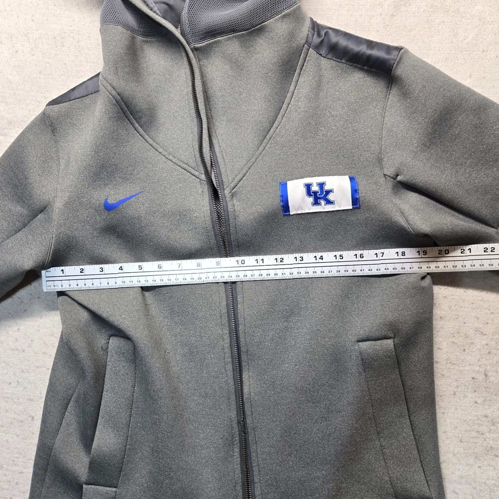 Nike Nike Hoodie Shirt University Kentucky Gray Pullover Sweatshirt Knit Zip Front Logo Athletic Men L Large 90s? Size US L / EU 52-54 / 3 - 6 Thumbnail