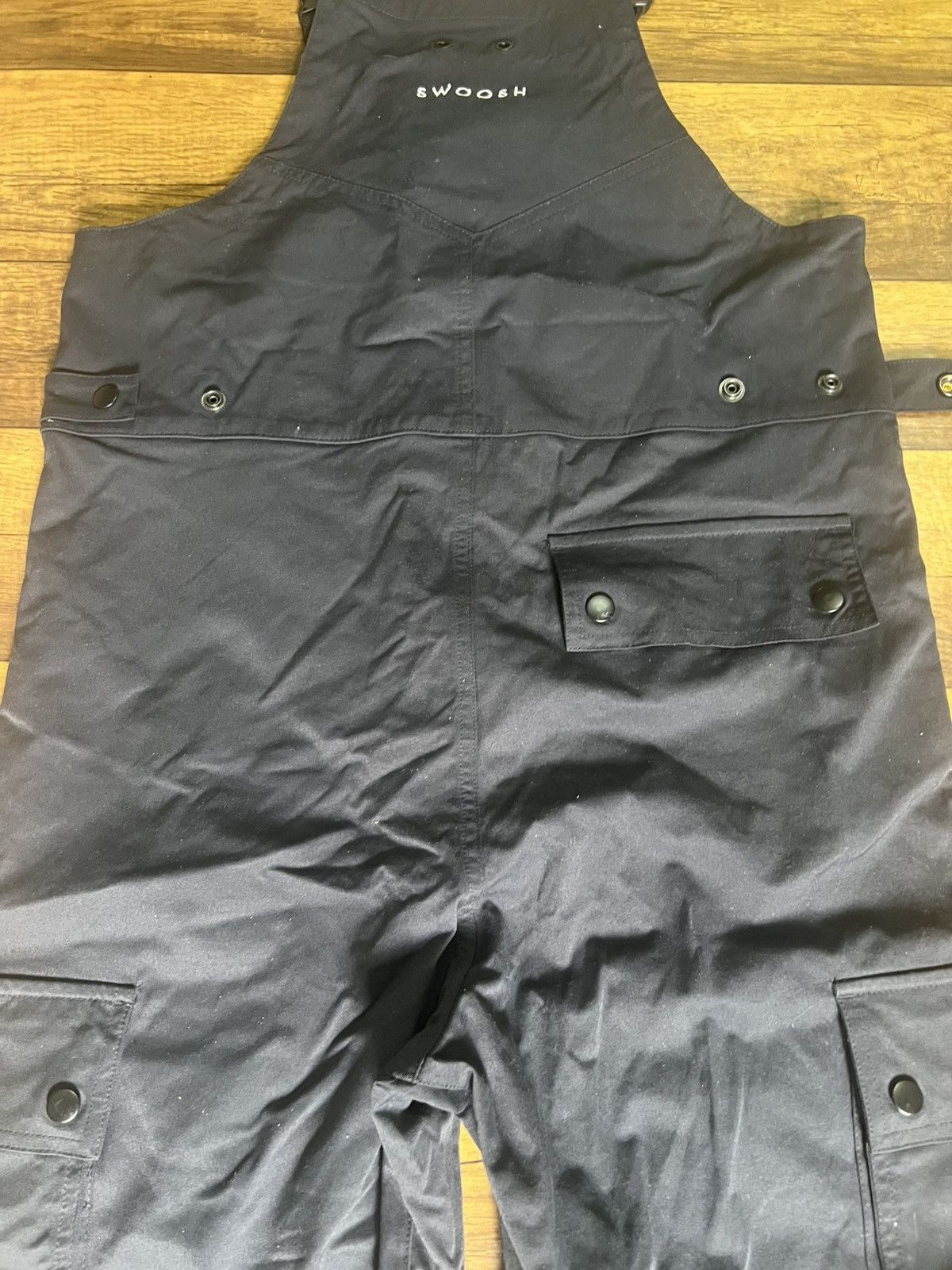 Nike Nike Sportswear Swoosh Overalls Black Cargo Bibs Men’s Small Size US 32 / EU 48 - 11 Thumbnail
