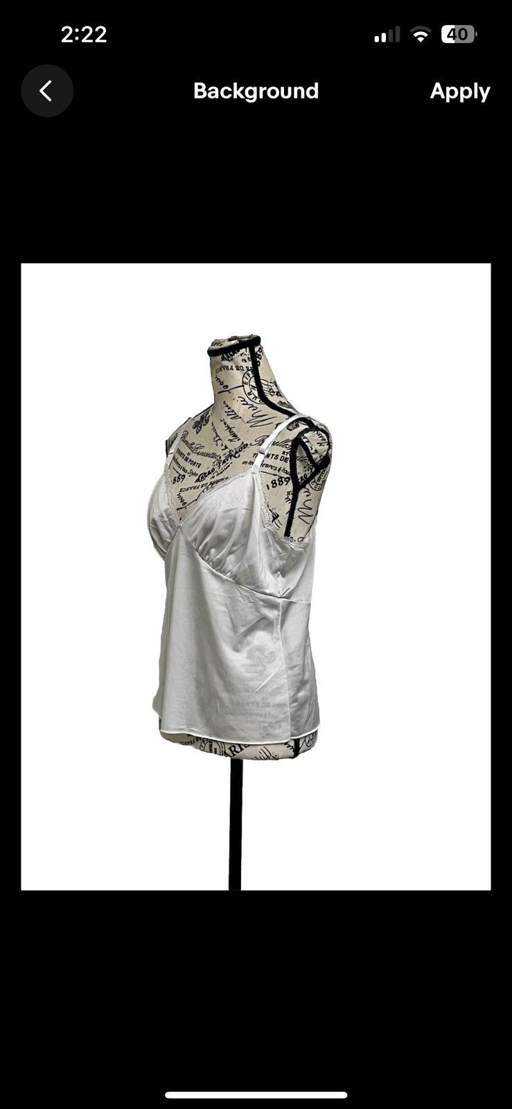 Vintage Vtg Shadowline Ivory Camisole Semi Sheer Retro Y2k L 38 Size L / US 10 / IT 46 - 2 Thumbnail