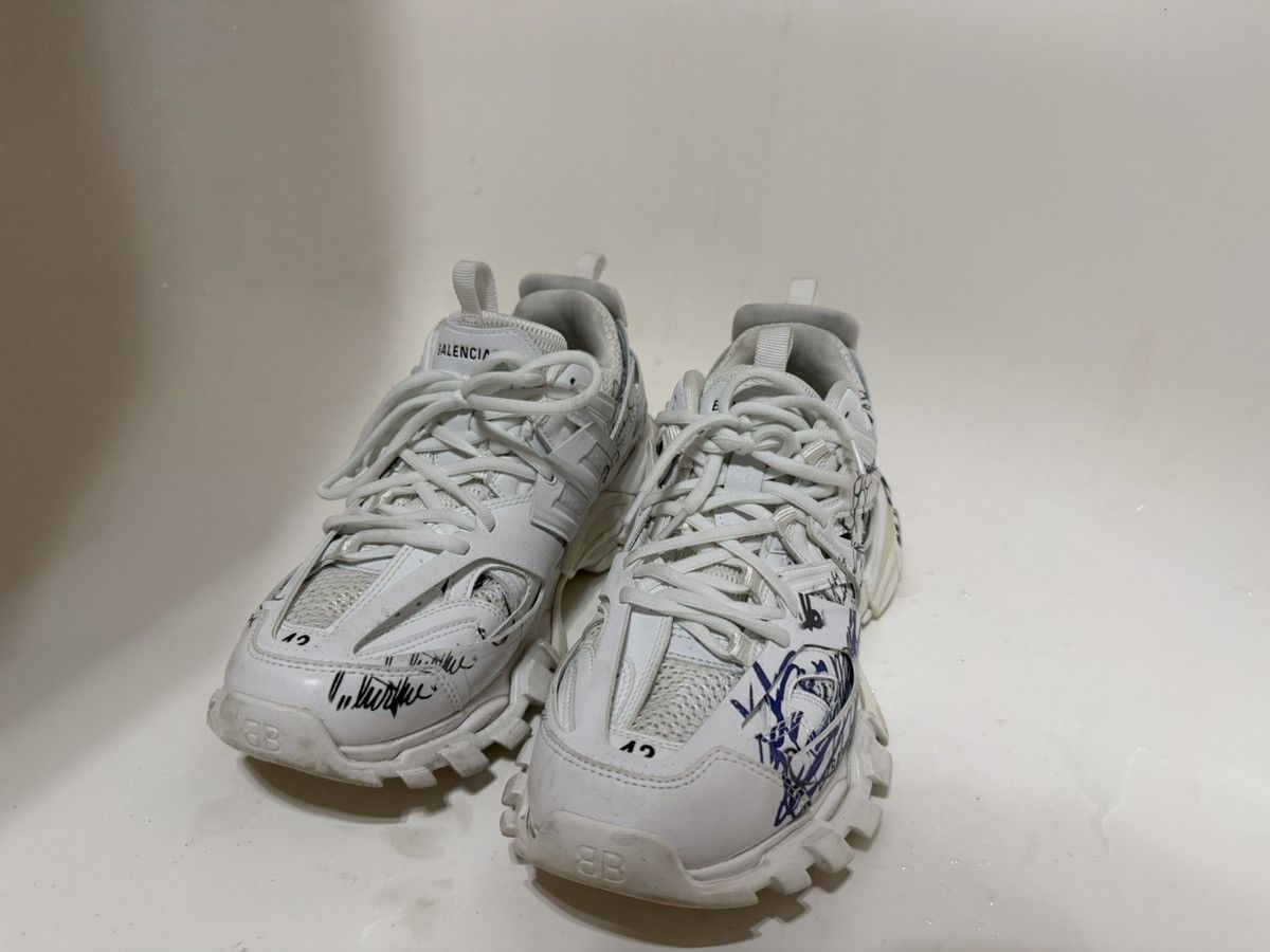 Balenciaga Balenciaga track graffiti white EXTREMELY RARE Size US 9 / EU 42 - 1 Thumbnail
