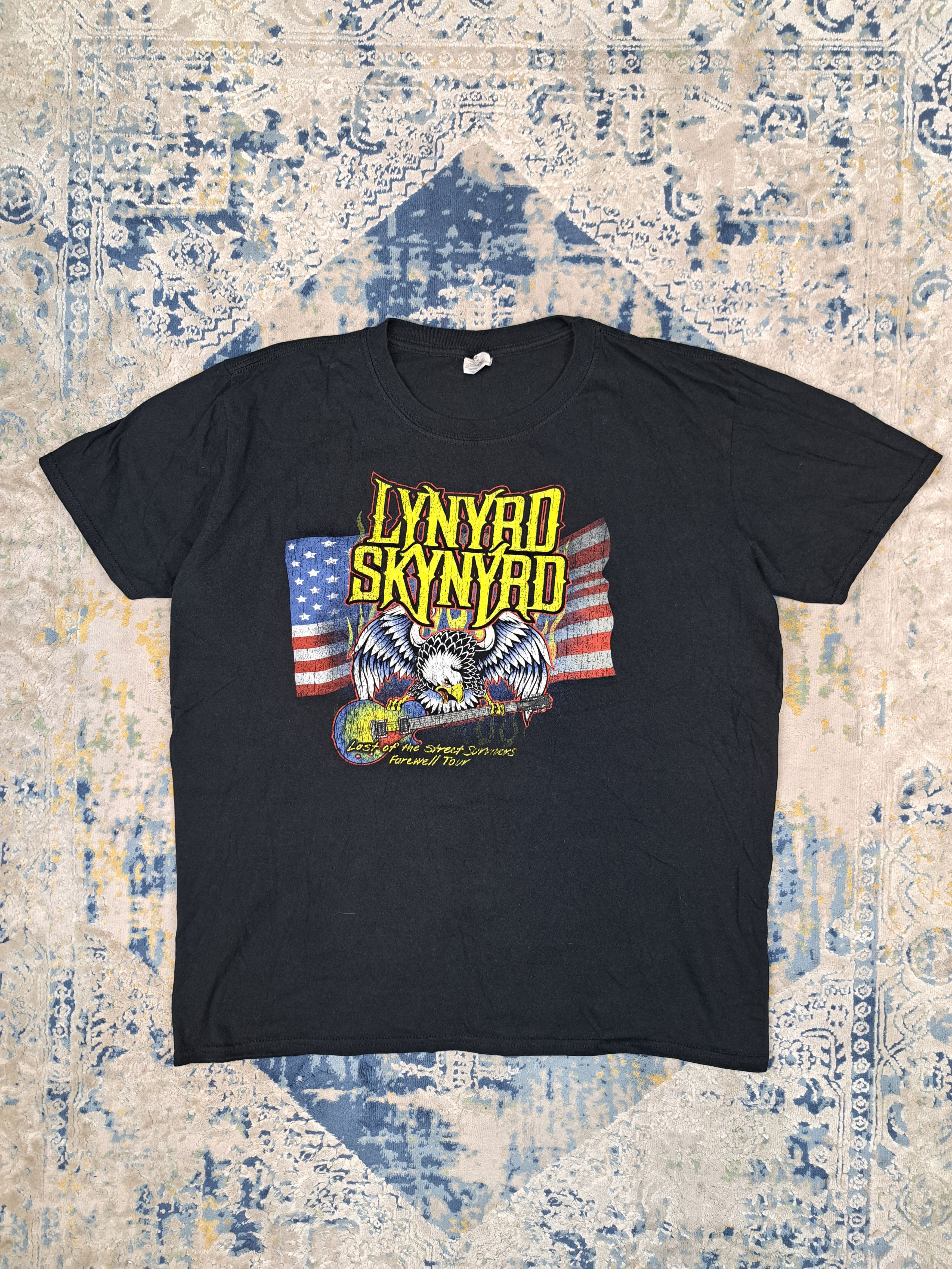 Band Tees Lynyrd Skynyrd World Tour Band Tee USA Flag Eagle Size US L / EU 52-54 / 3 - 1 Thumbnail