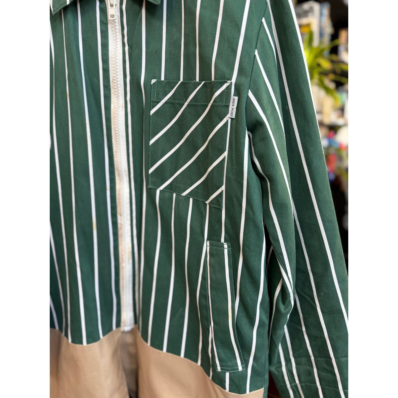 Other Antepost Seoul Green Pinstripe Zip Coat Size S/1 (oversized) Size US S / EU 44-46 / 1 - 6 Thumbnail