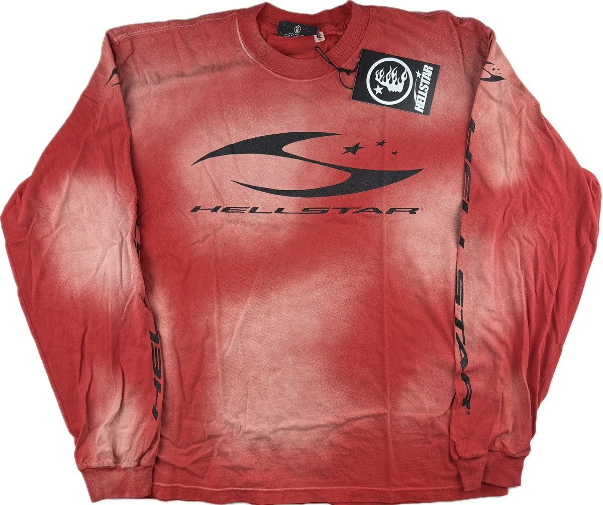 HELLSTAR Hellstar Cursive Logo Long Sleeve T-shirt Size US XXL / EU 58 / 5 - 1 Thumbnail
