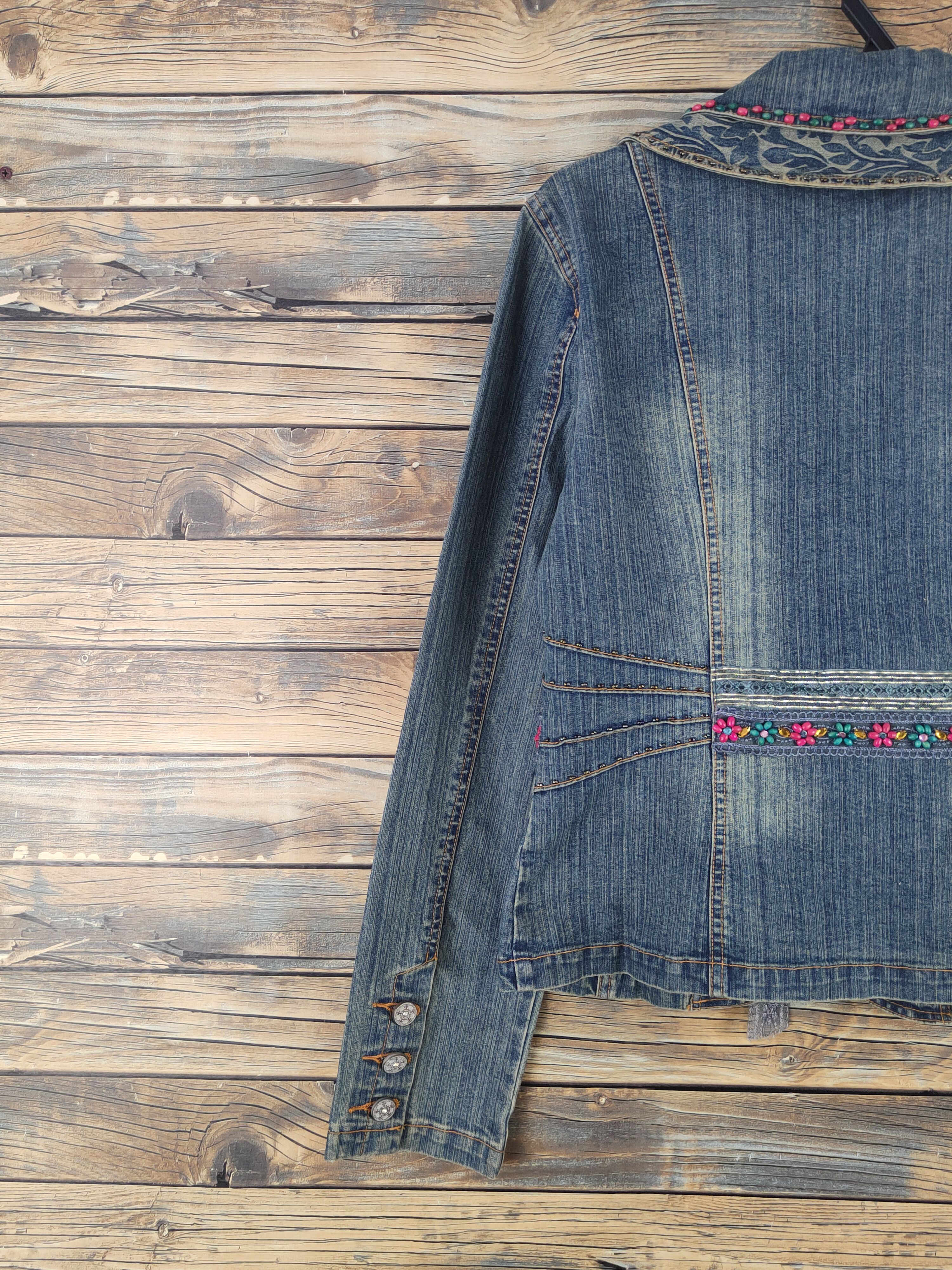 Japanese Brand Japanese Brand Blue Distressed Denim jacket #W2249 Size M / US 6-8 / IT 42-44 - 8 Thumbnail