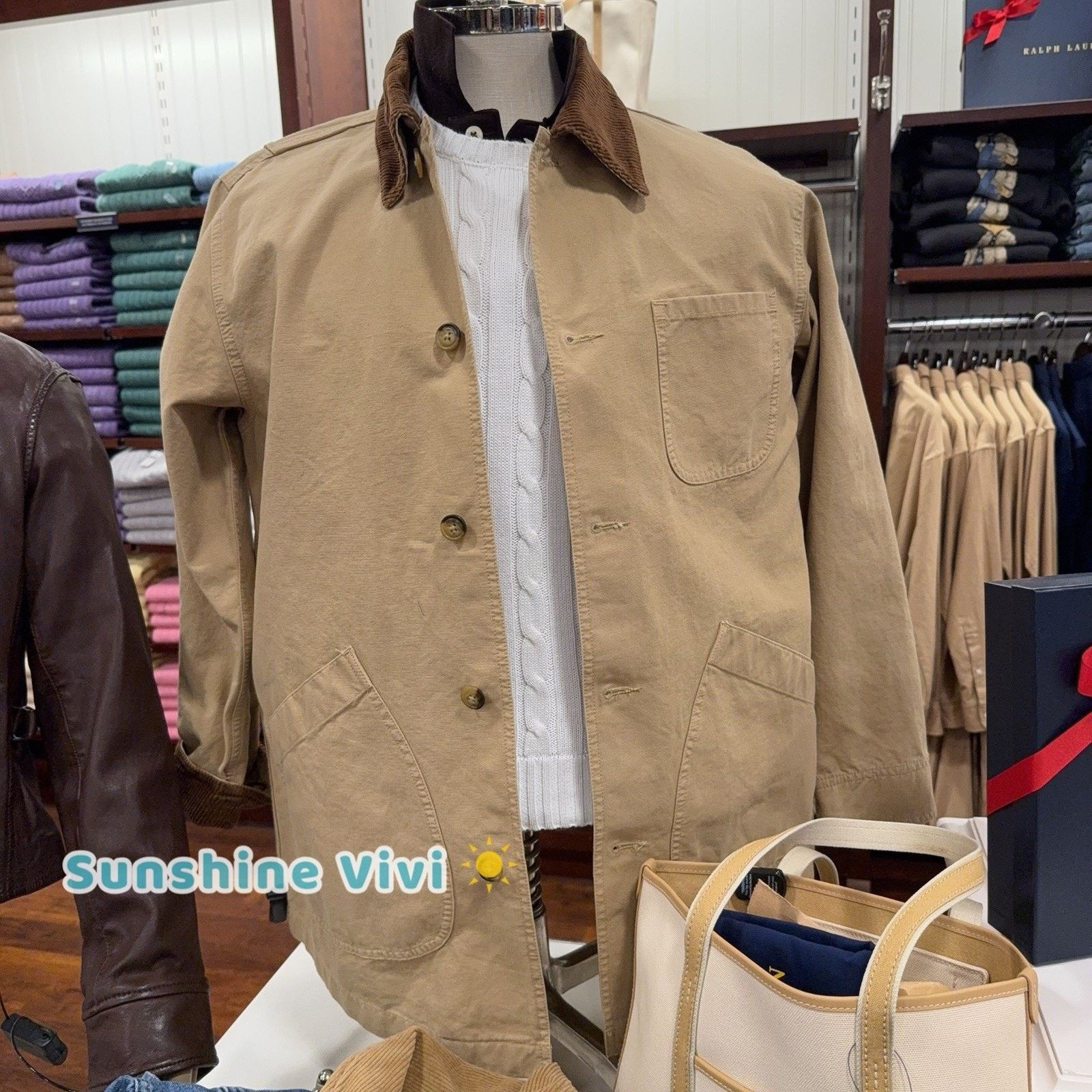 Ralph Lauren NWT Polo Ralph Lauren Women Utility Jacket Corduroy Collar Size US S / EU 44-46 / 1 - 1 Thumbnail