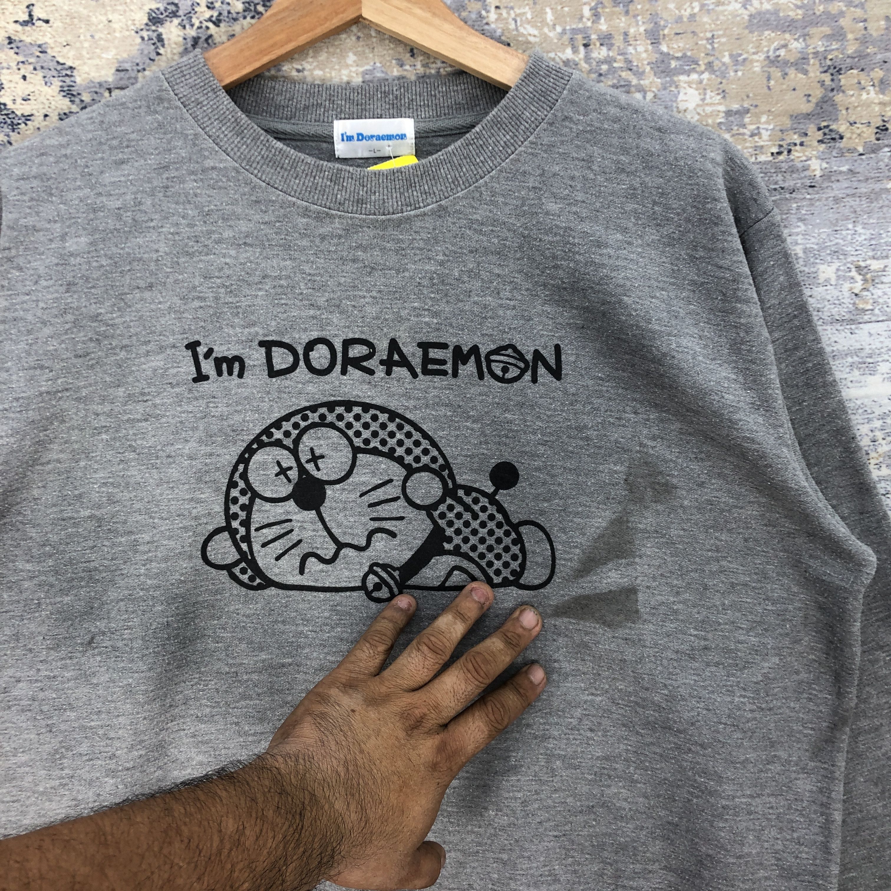 Anime × Japanese Brand × Vintage Vintage I'm Doraemon Sweater Japanese Cartoon Sweatshirt Size US L / EU 52-54 / 3 - 5 Thumbnail