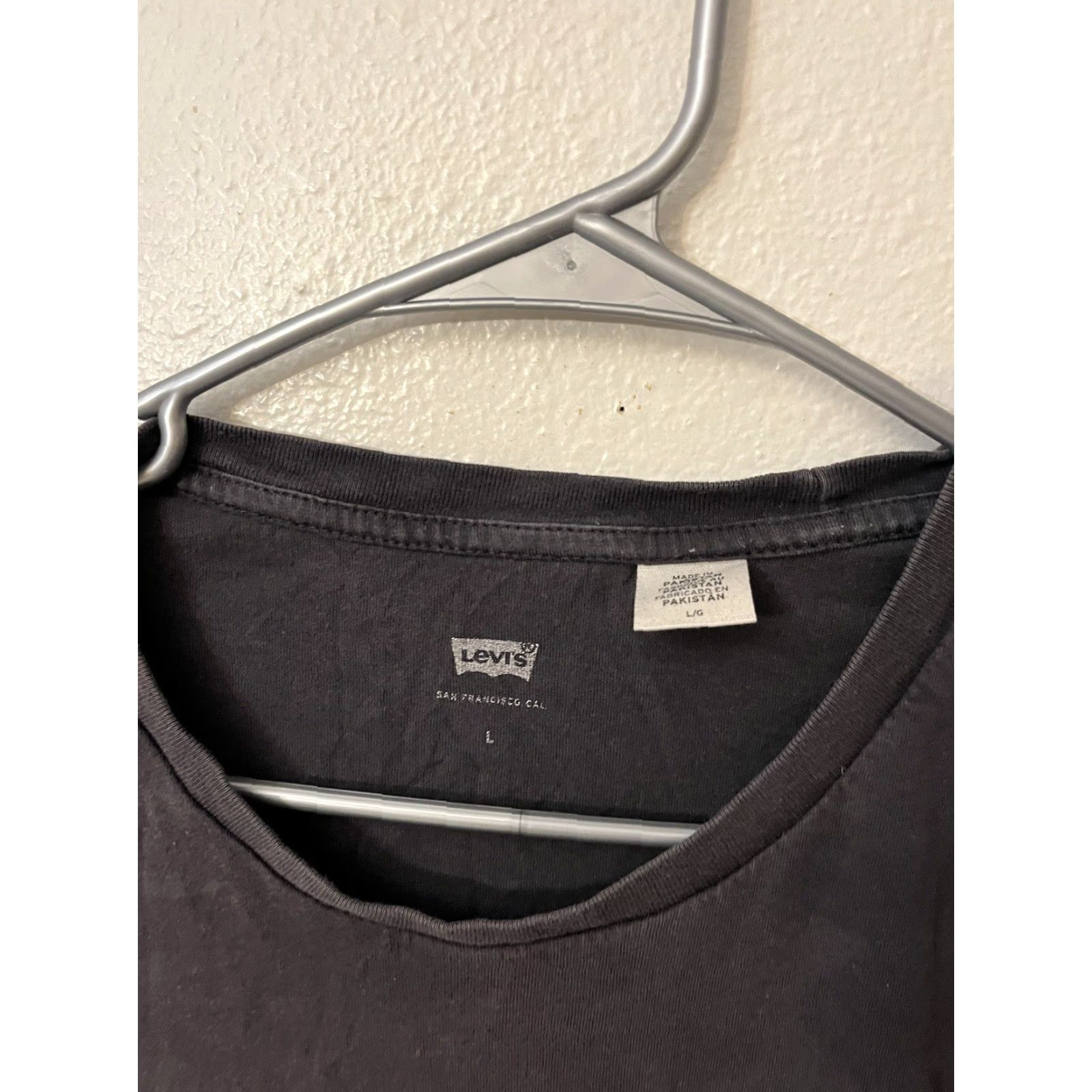 Levi's Levi's Men T-Shirt L Dark Gray Logo Graphic Short Sleeve Crew Neck Tee Size L / US 10 / IT 46 - 3 Thumbnail