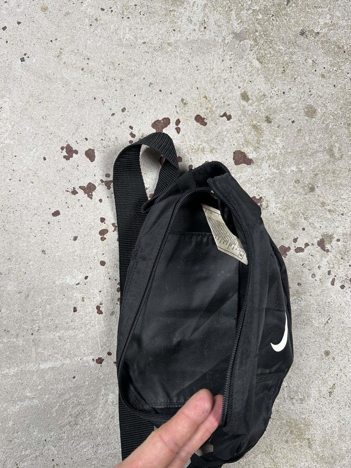 Nike Vintage Y2K Nike Black Waist Bag Pack Swoosh Rare Size ONE SIZE - 10 Thumbnail