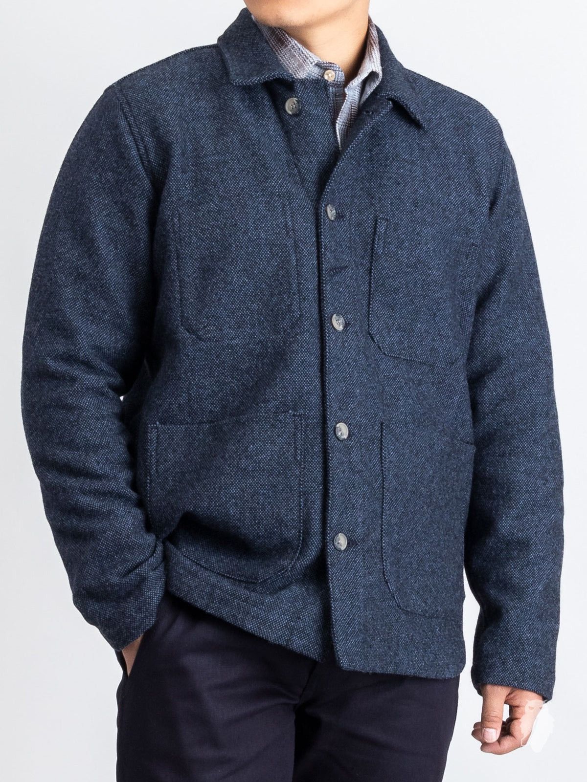 Rogue Territory Rogue Territory Wool Harbor Jacket in Indigo - L | Grailed