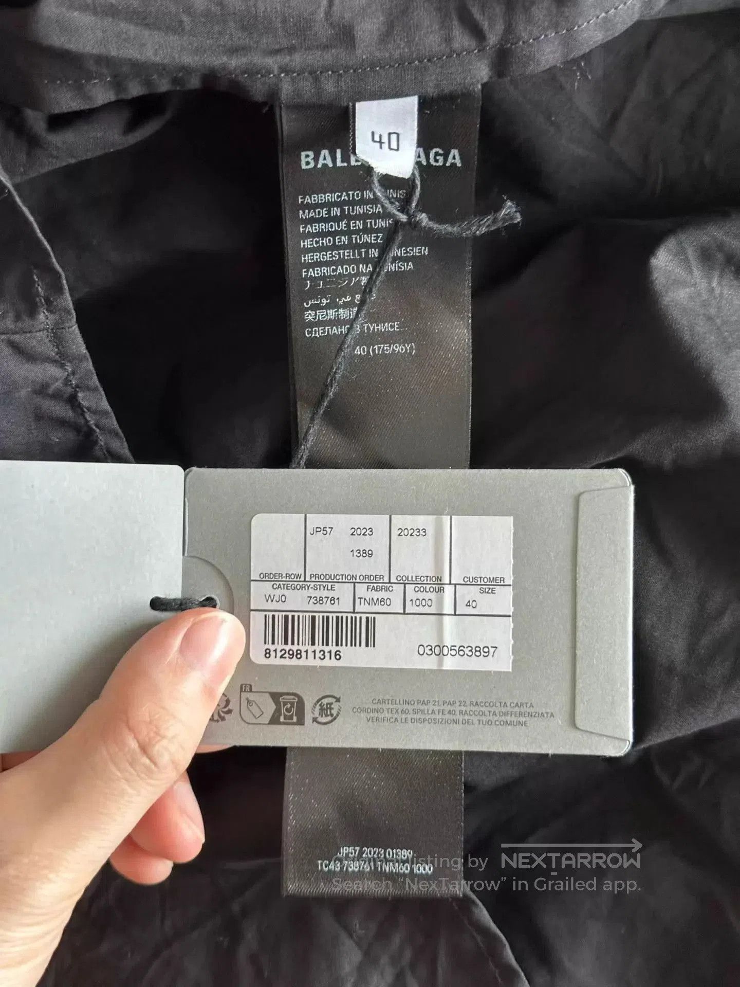Balenciaga Black Short Sleeve Button-Up Shirt. Size US M / EU 48-50 / 2 - 4 Thumbnail