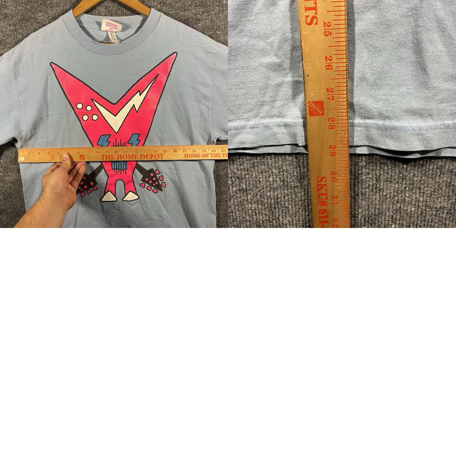 Barbarian VINTAGE Kid Robot T-Shirt Blue Mens L Large Crew Neck Short Sleeve Graphic Mad Barbarians RARE Designed 2000s Size US L / EU 52-54 / 3 - 8 Thumbnail