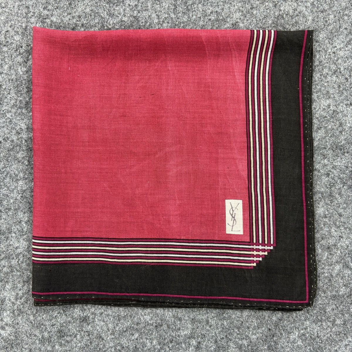 Vintage × Yves Saint Laurent Handkerchief # E040 # Bandana # Neckerchief Size ONE SIZE - 1 Thumbnail