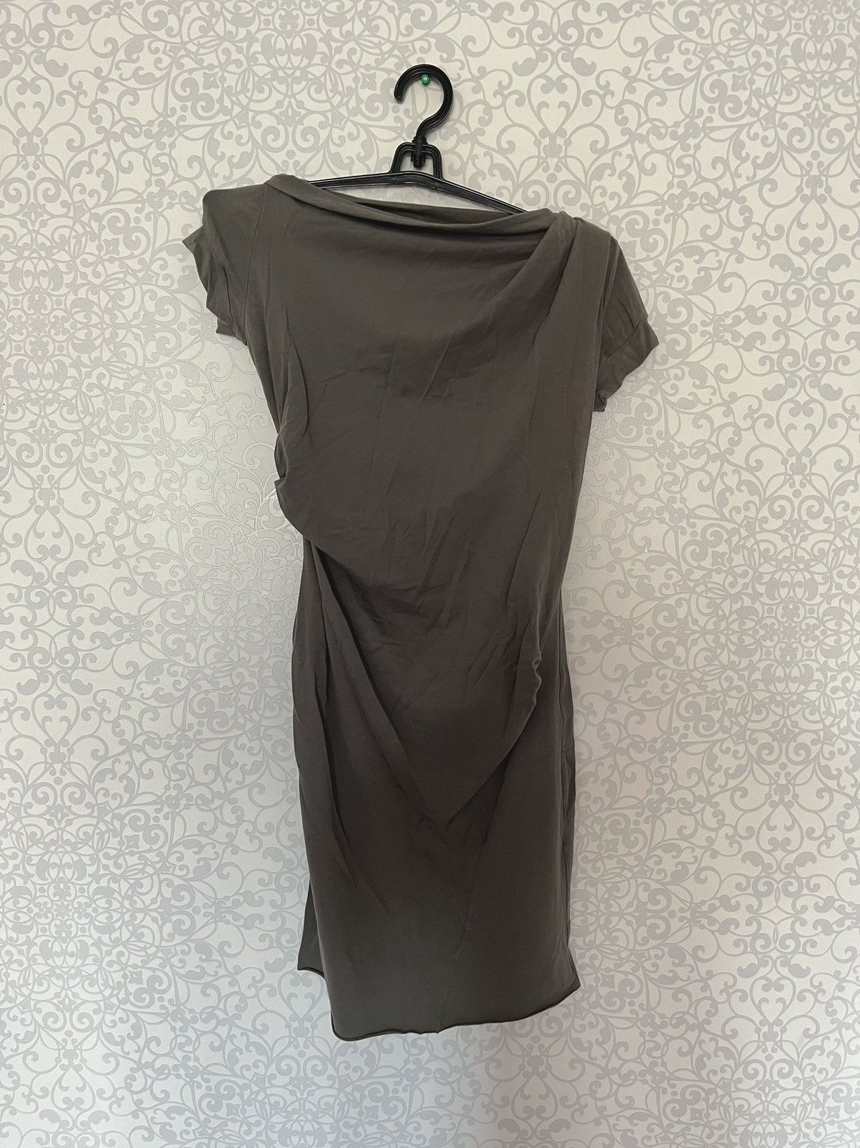 Brunello Cucinelli Brunello Cucinelli Grey Cotton Asymmetrical Sleeveless Dress Size XS / US 0-2 / IT 36-38 - 3 Thumbnail