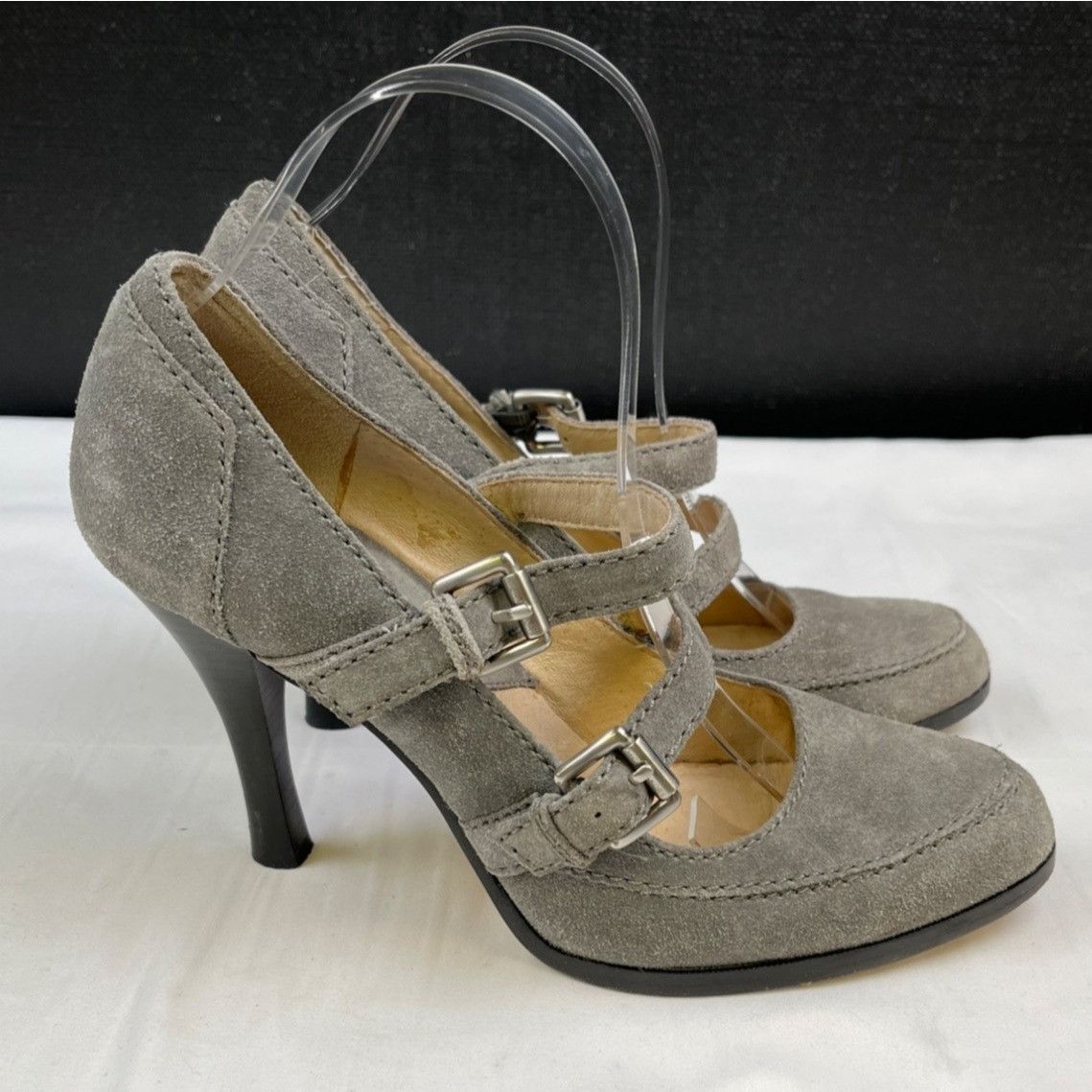 Michael Kors Michael Kors Women's Grey Leather Shoes/Heels Sz 9M SKU 4310 Size US 9 / IT 39 - 5 Thumbnail