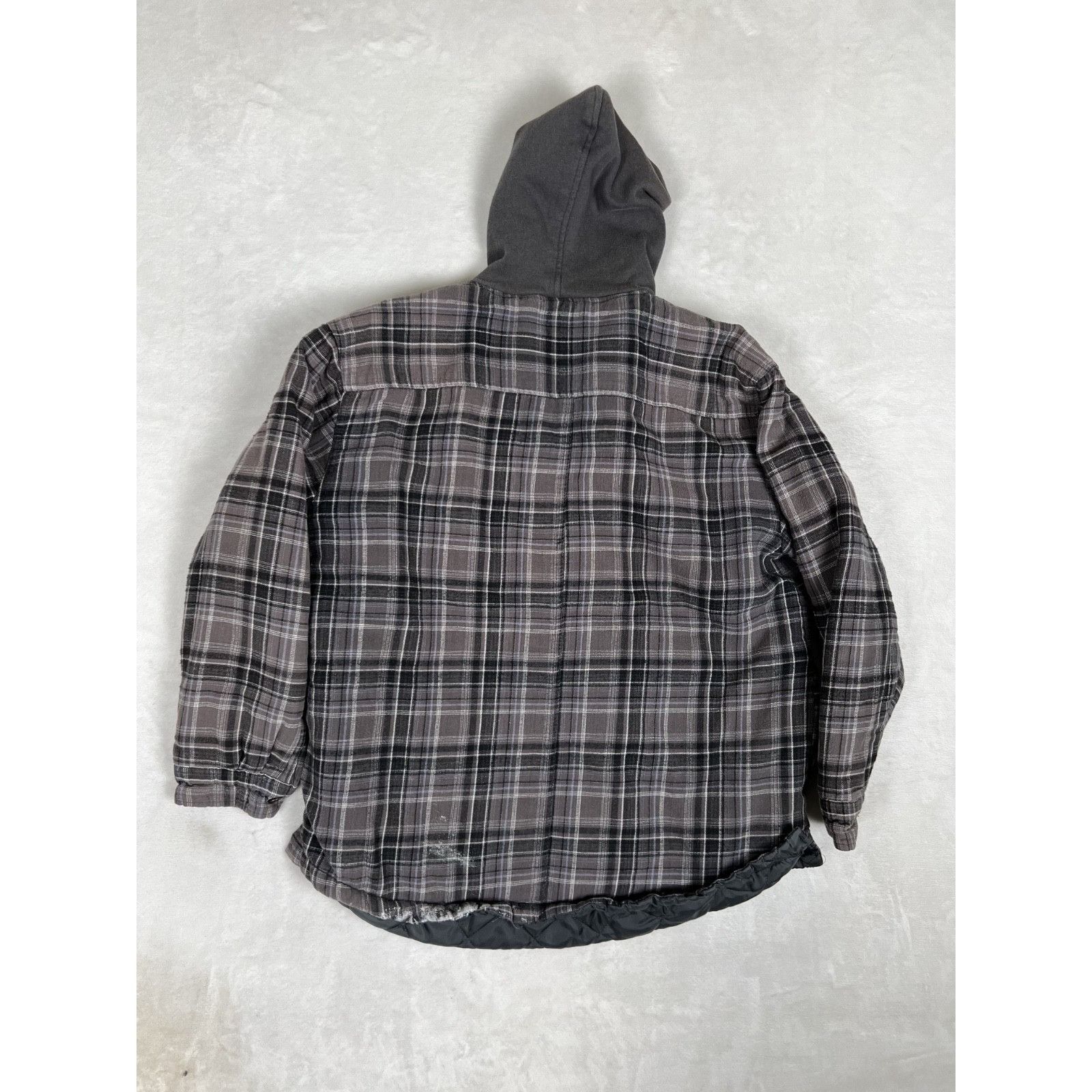 Dickies Vintage Dickies Jacket Mens XL Gray Plaid Fleece Quilted Ful Size US XL / EU 56 / 4 - 8 Thumbnail