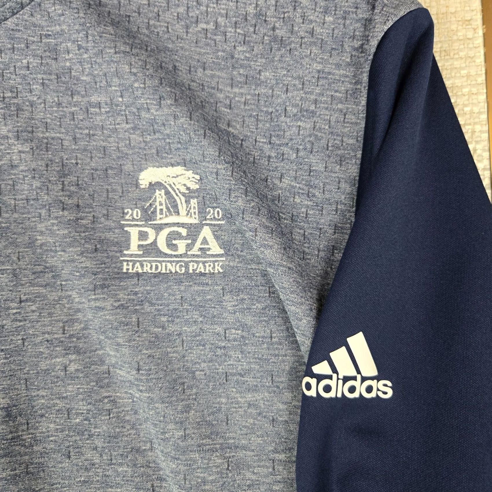 Adidas ADIDAS Mens 1/4 Zip Pullover San Fran Park Golf Blue Size US M / EU 48-50 / 2 - 5 Thumbnail
