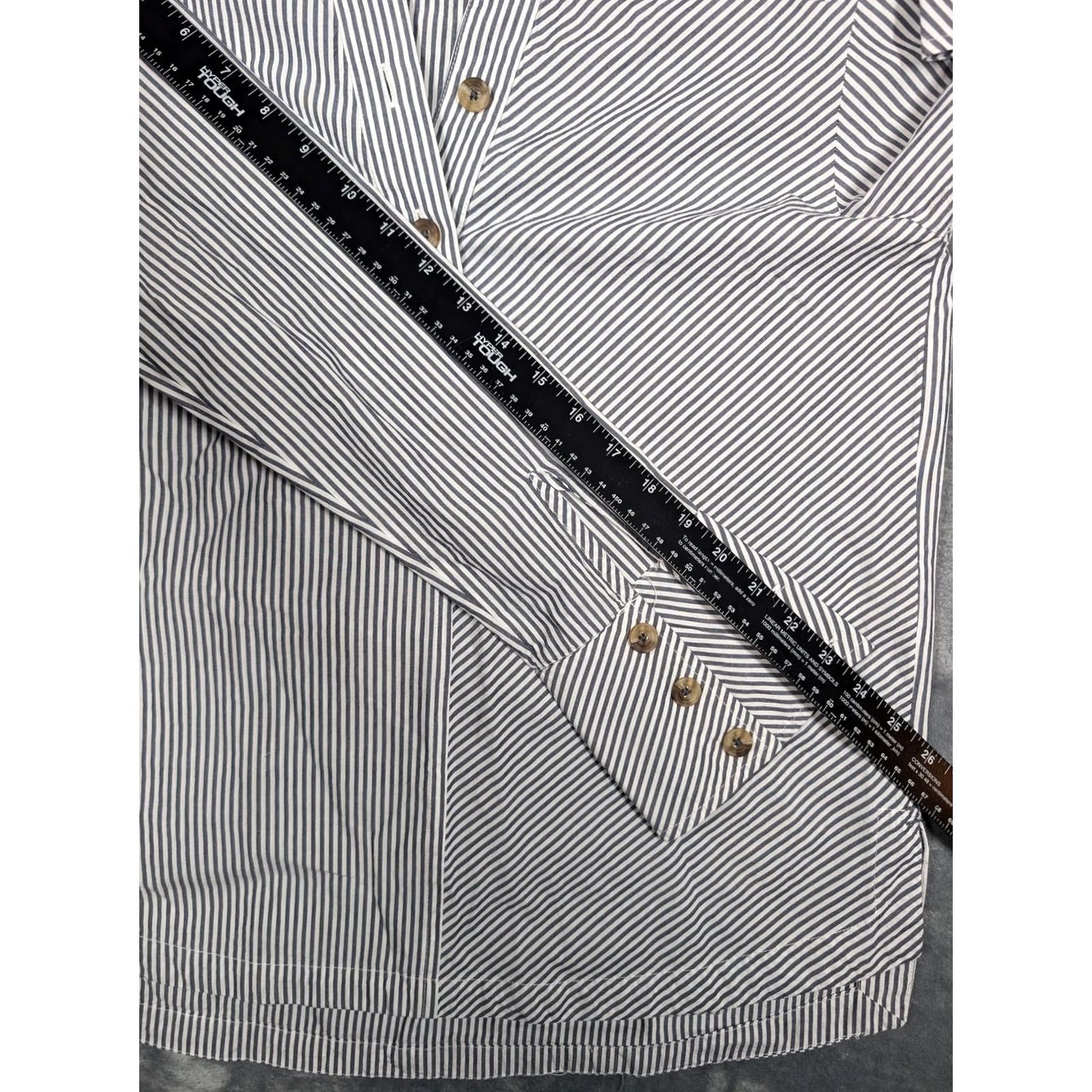 Vintage Maeve Anthropologie Shirt Womens Small Blue White Striped Button-Up Cotton Shirt Women Small Blue White Striped Button-Up Cotton Size S / US 4 / IT 40 - 4 Thumbnail