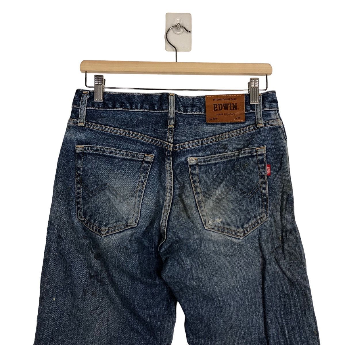 Edwin 🔥90’s EDWIN NO.43 DISTRESSED DENIM JEANS PUNK STYLE Size US 28 / EU 44 - 8 Thumbnail