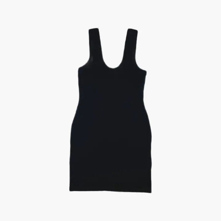Alexander Wang Alexander Wang Black Casual U-Neck Dress - Size L / US 10 / IT 46 - 3 Thumbnail