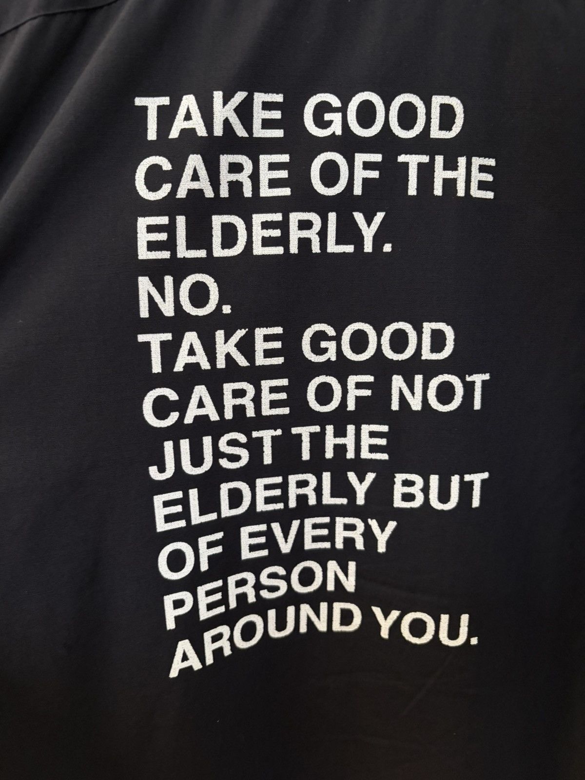 Junya Watanabe SS02 Poem Black Shirt "Elderly" Size US L / EU 52-54 / 3 - 2 Thumbnail