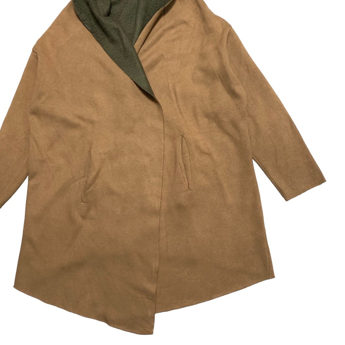 Japanese Brand Mizuiro Industries Buttonless Coat Size L / US 10 / IT 46 - 3 Thumbnail