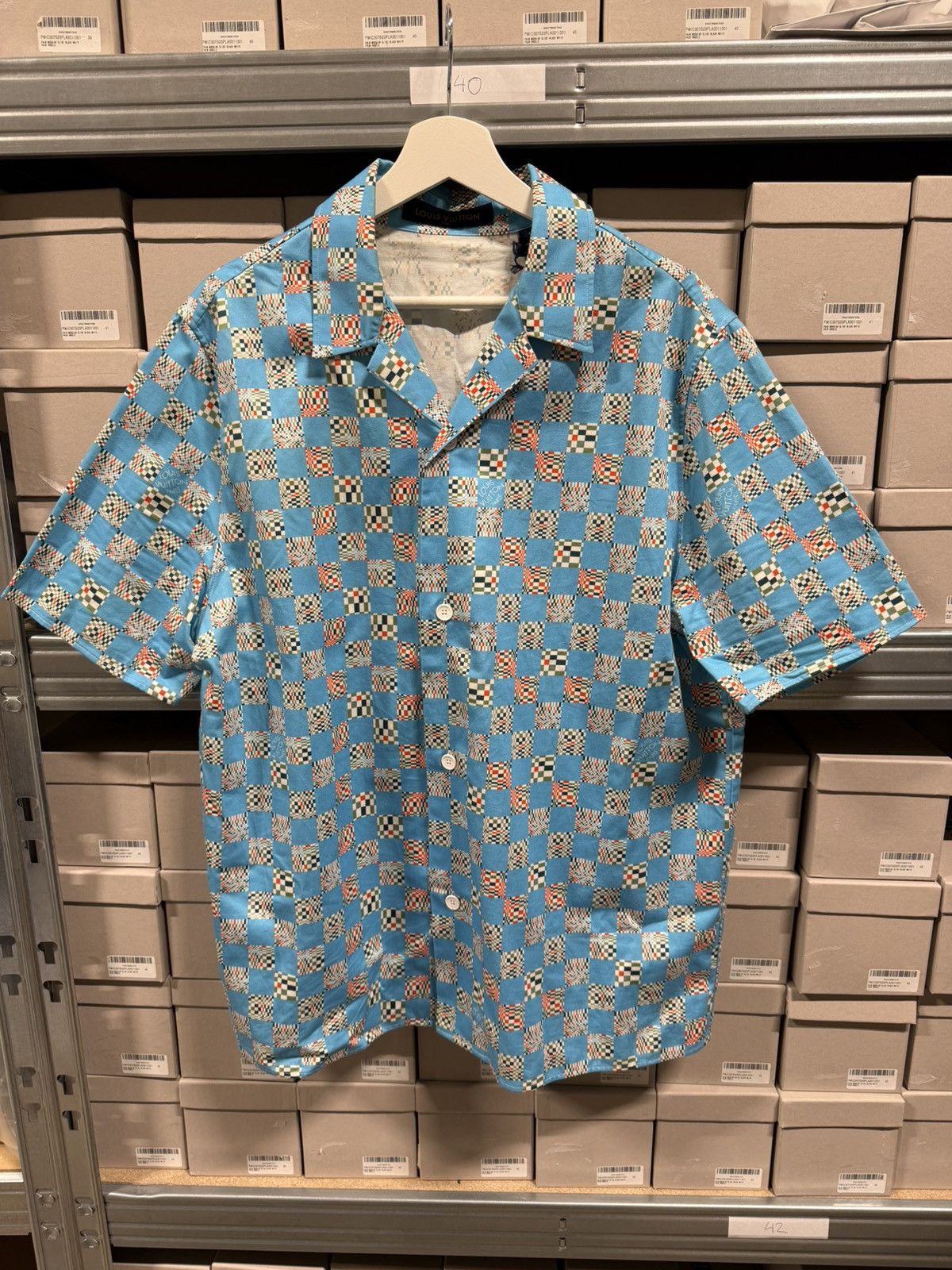 Louis Vuitton Louis Vuitton Damier Printed Bowling Shirt NEW 1250$ Size US L / EU 52-54 / 3 - 1 Thumbnail