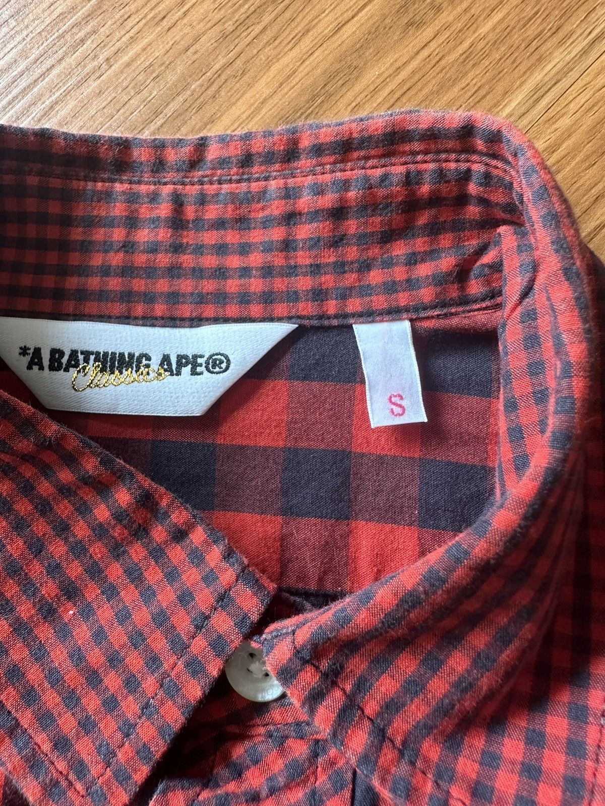 Bape Plaid Button Up Shirt Size S / US 4 / IT 40 - 7 Thumbnail