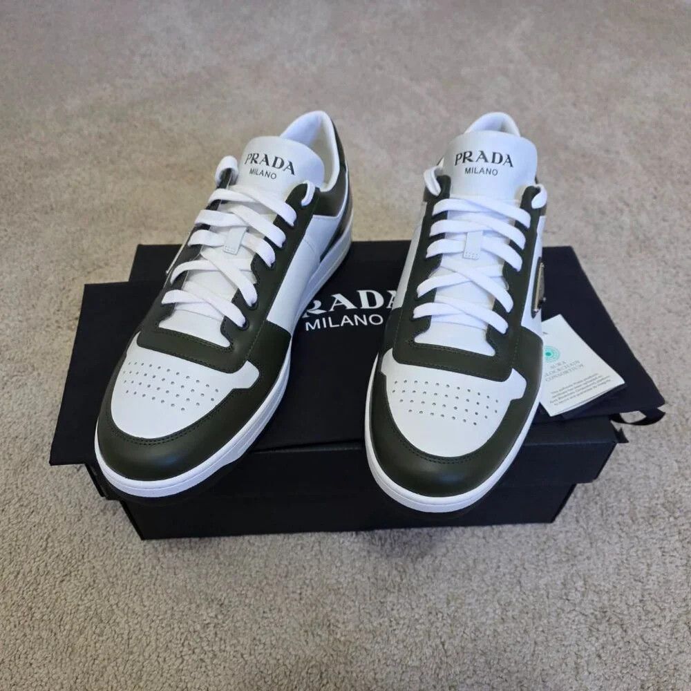 Prada Prada Downtown Leather Sneakers Size 12 Size US 12 / EU 45 - 2 Thumbnail