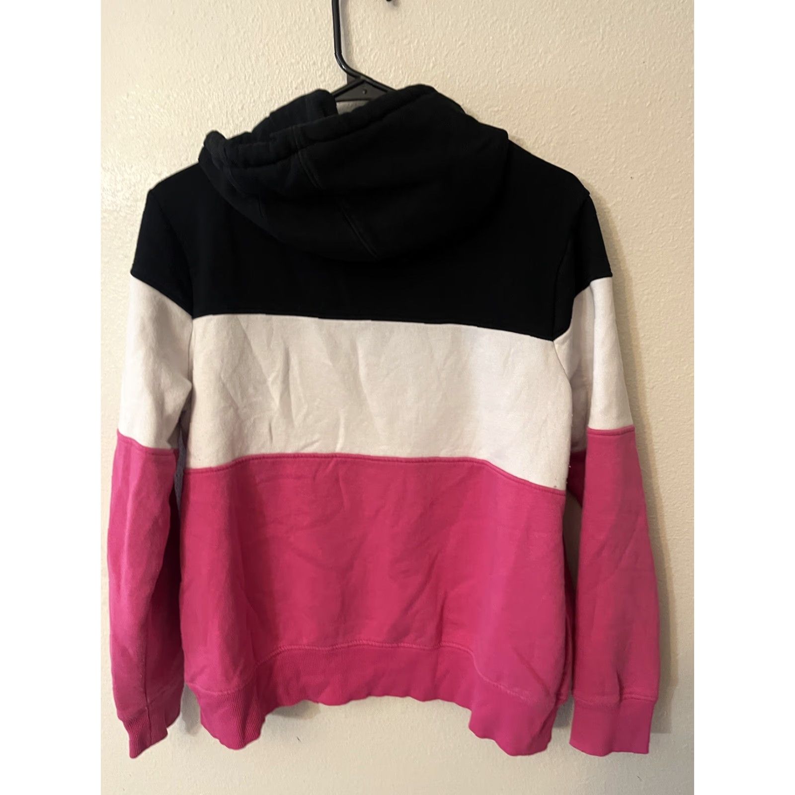 Fila FILA WOMEN'S COLORBLOCK HOODIE PINK LONG SLEEVE SWEATSHIRT XL Pullover Sweatshirt Activewear Womens Size XL / US 12-14 / IT 48-50 - 3 Thumbnail