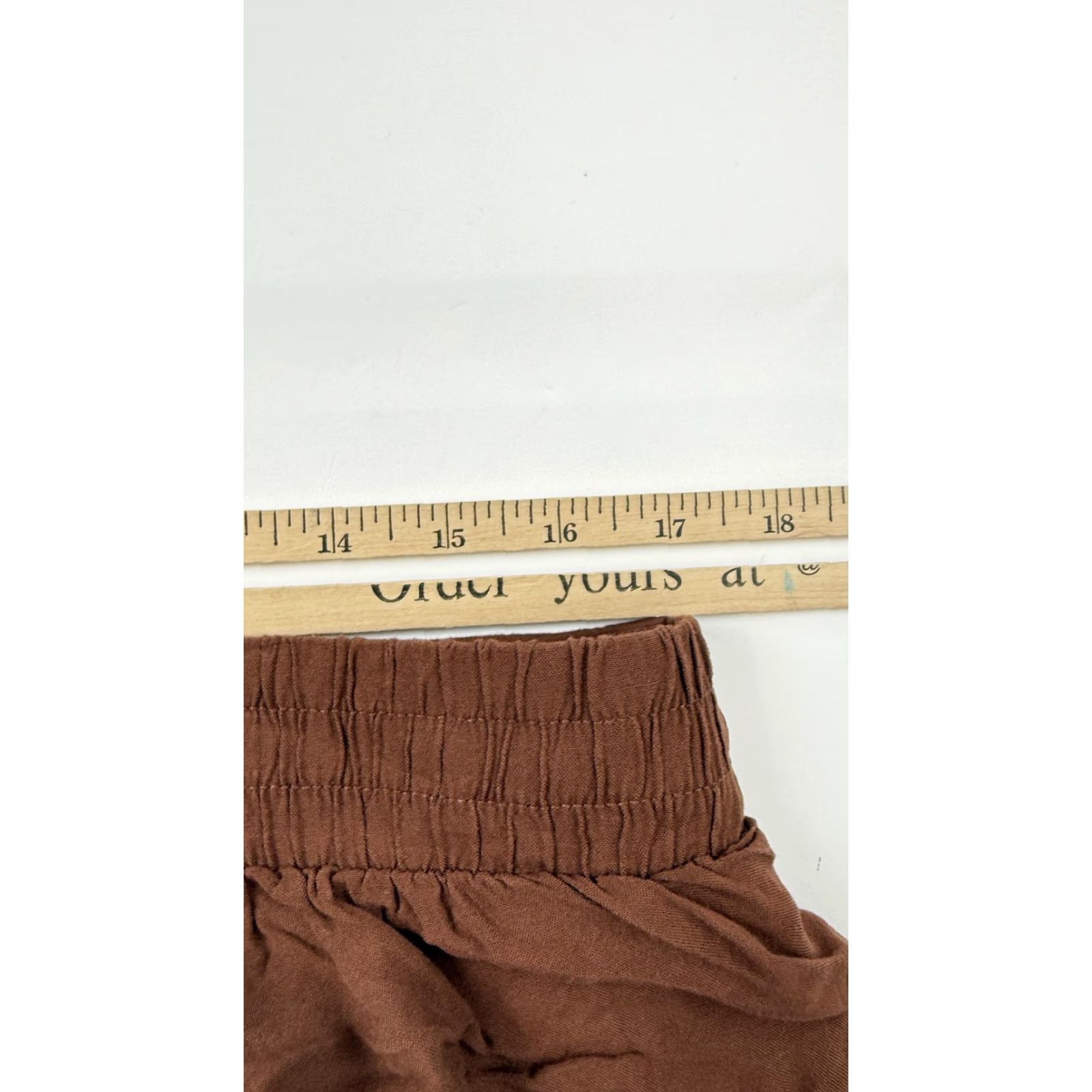 Wildfox Wildfox Shorts XL Brown Rayon Elastic Waist Lounge Casual Summer Womens Size 40" / US 18 - 7 Thumbnail