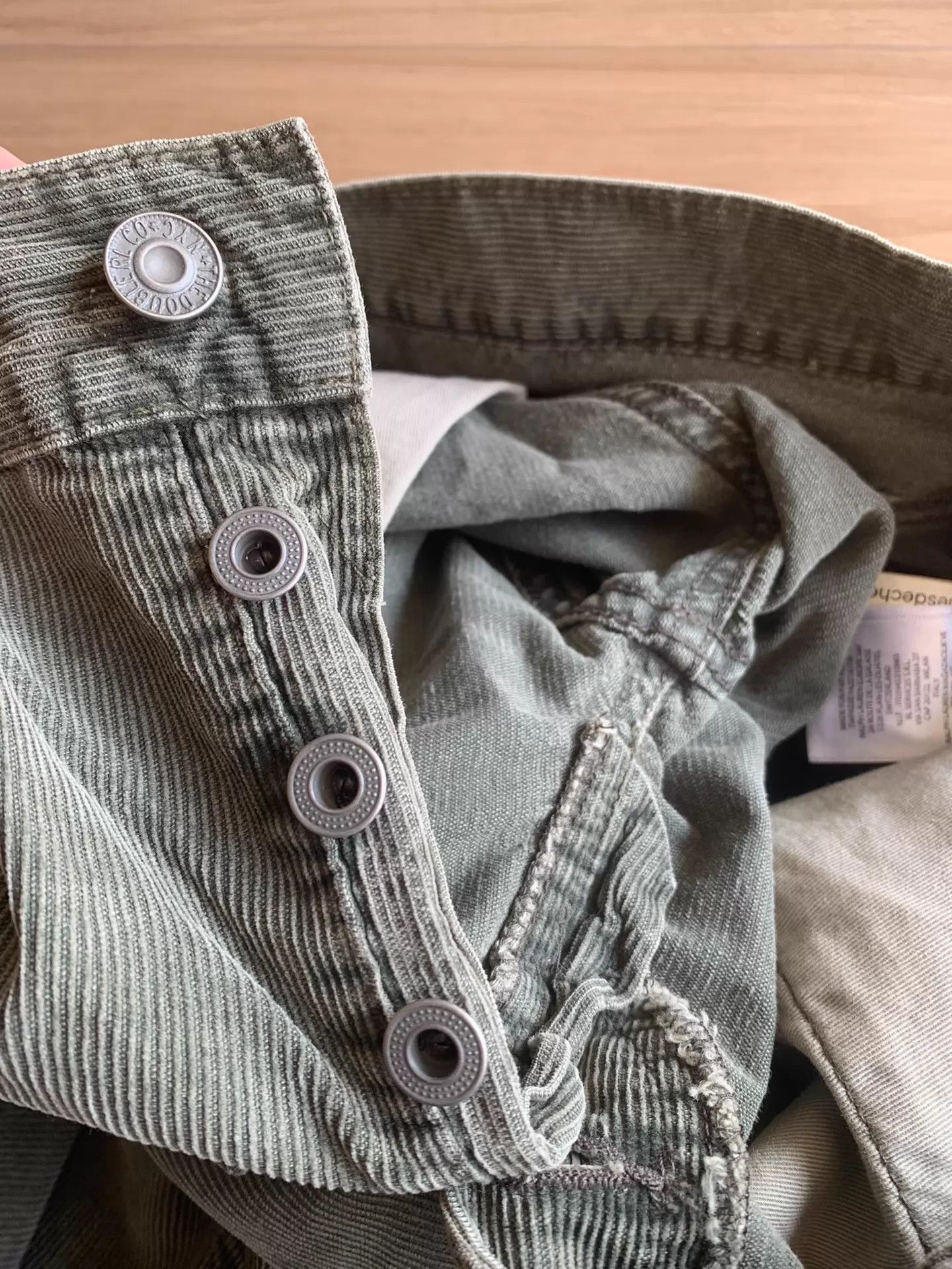 Polo Ralph Lauren RRL Slim Fit Vintage Corduroy Pant Deep Olive Mint Size US 31 - 8 Thumbnail