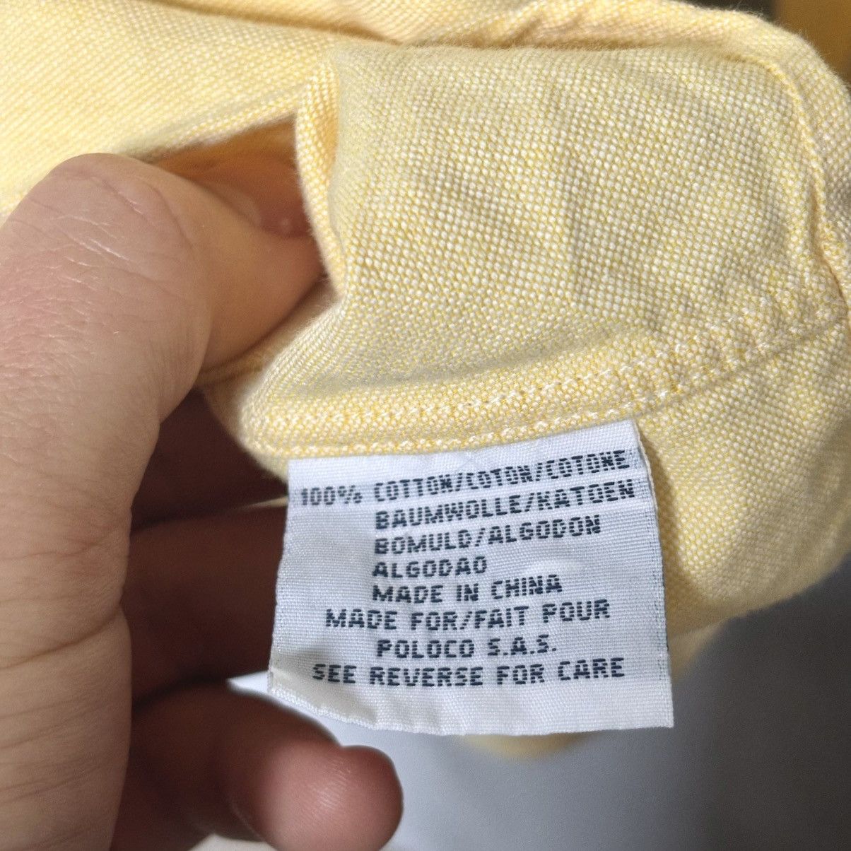 Polo Ralph Lauren Polo Ralph Lauren Blake cotton shirt yellow large vintage Size US L / EU 52-54 / 3 - 4 Thumbnail