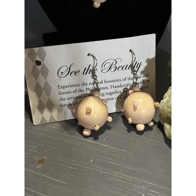 The Unbranded Brand Hand Made Necklace Philippines With Matching Earrings And Br Size ONE SIZE - 2 Thumbnail