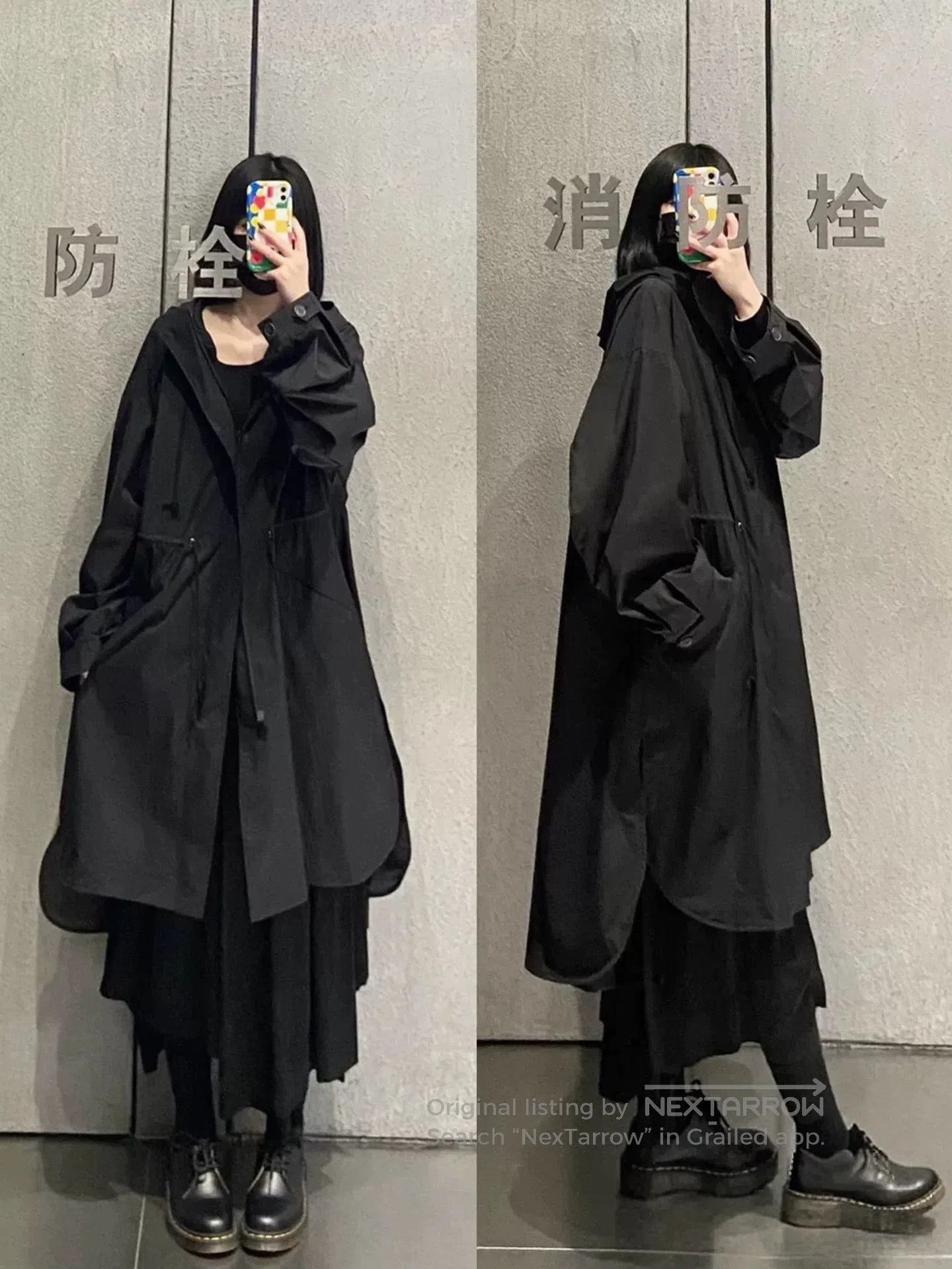 Yohji Yamamoto Yohji Yamamoto Black Hooded Long Coat. Size US M / EU 48-50 / 2 - 2 Thumbnail