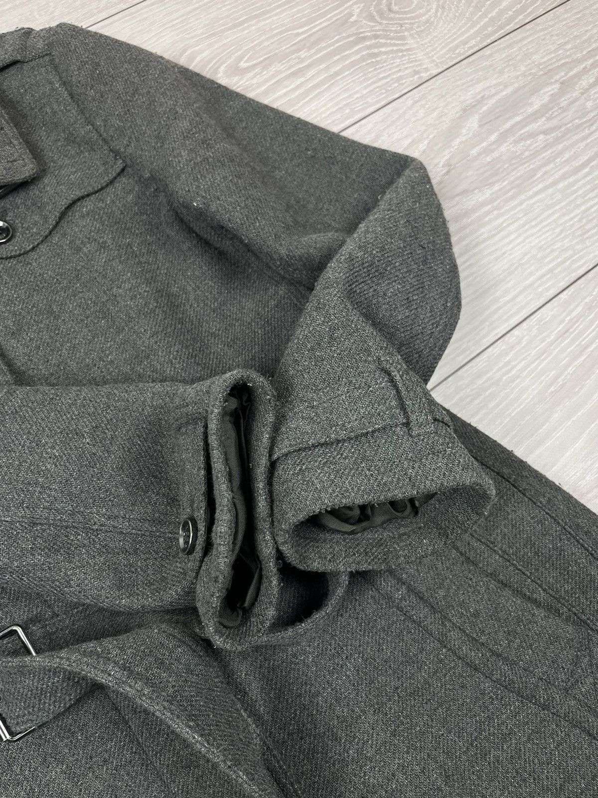 Burberry Burberry Brit Luxury Grey Wool Belted Coat Jacket Size XL / US 12-14 / IT 48-50 - 17 Thumbnail