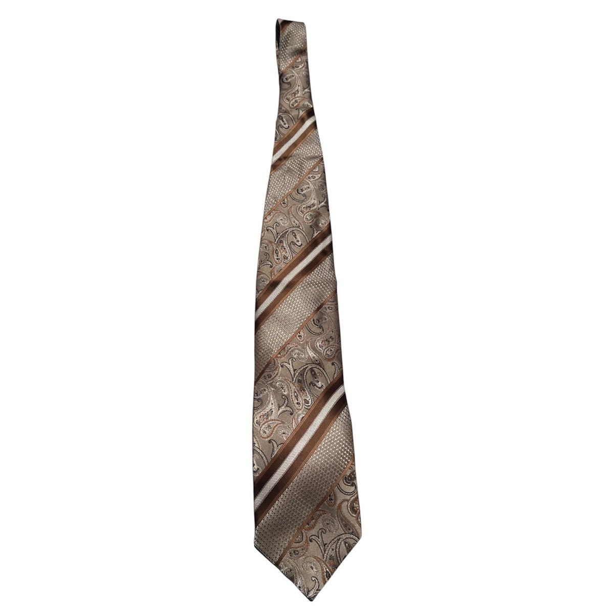 Other Bruno Conte Men’s Silk Necktie Geometric Paisley Dress Tie Size ONE SIZE - 1 Thumbnail