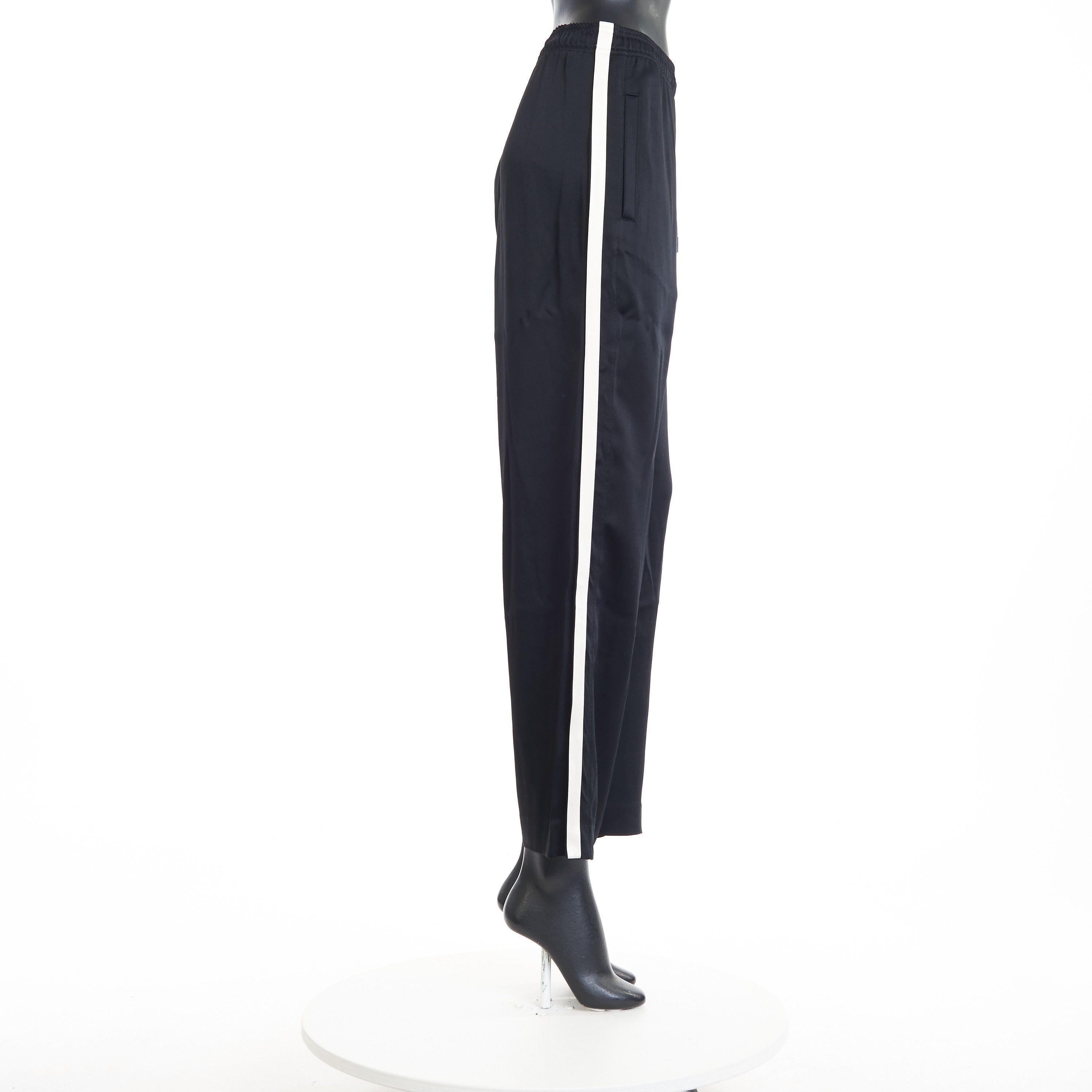 Saint Laurent Paris Sweatpants In Crepe Satin Size 28" / US 6 / IT 42 - 7 Thumbnail