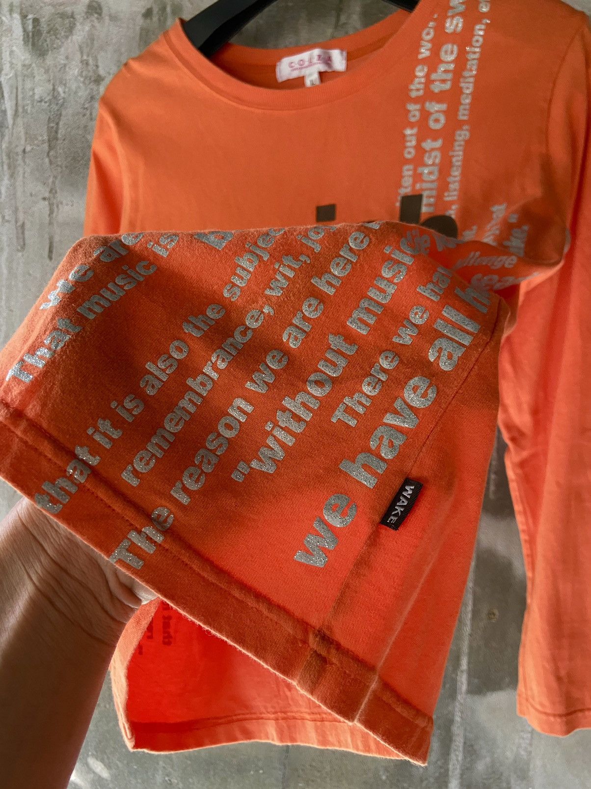 Japanese Brand C.O.L.Z.A QUOTES LONG SLEEVE Size US S / EU 44-46 / 1 - 5 Thumbnail
