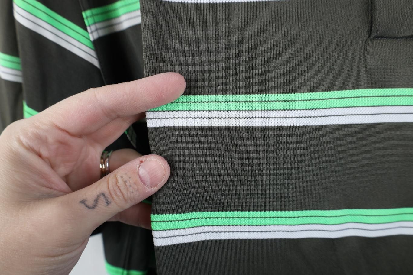 Nike Nike Golf Tour Performance Sun Faded Striped Knit Polo Size US L / EU 52-54 / 3 - 6 Thumbnail