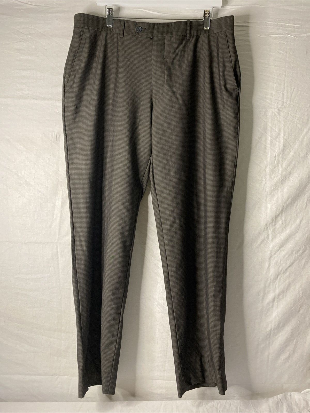 Luxe Zignone Linea Naturale Luxe Gray Mens Pants Sz 36 *DEFECT* Size US 36 / EU 52 - 2 Thumbnail