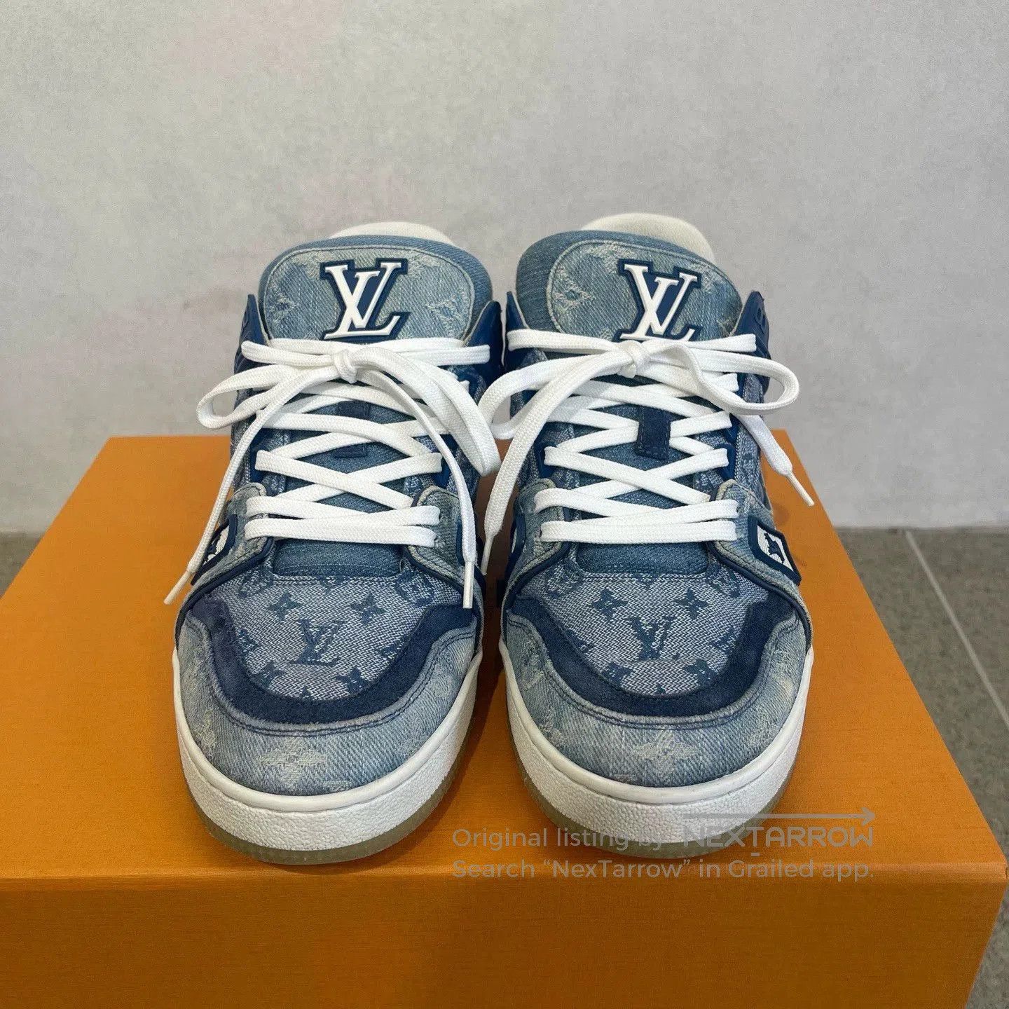 Louis Vuitton Louis Vuitton Denim Trainer Sneakers. Size US 7 / EU 40 - 2 Thumbnail