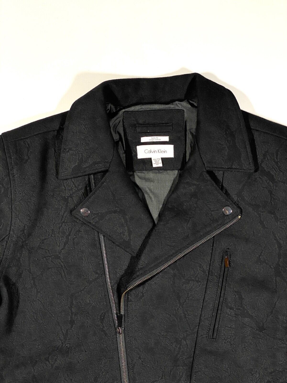 Calvin Klein calvin klein wool jacket pattern moto style Size US XXL / EU 58 / 5 - 7 Thumbnail