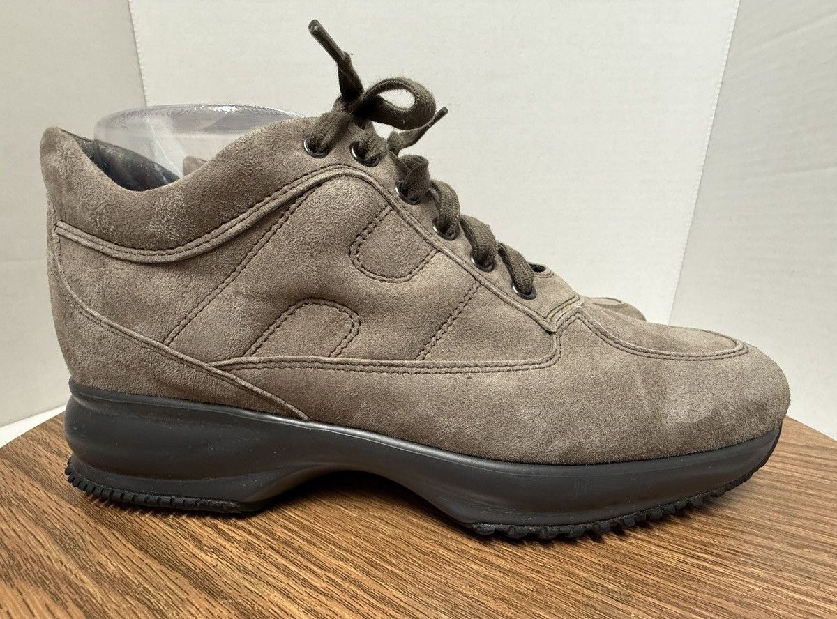 Hogan Hogan Women Solid Grey Interactive LaceUp Trainer Sneakers Size US 9 / IT 39 - 5 Thumbnail